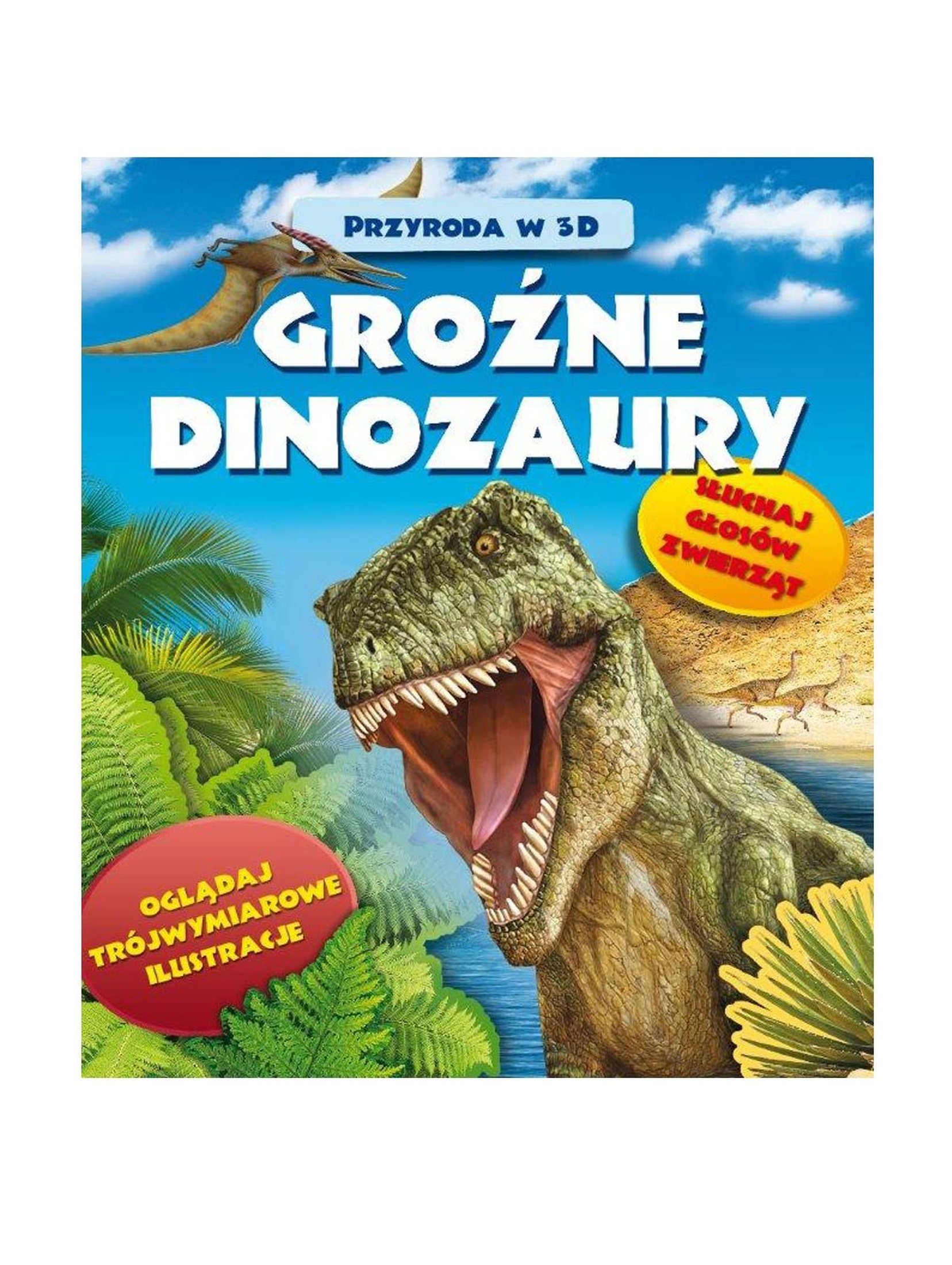 Groźne dinozaury - książka 3D