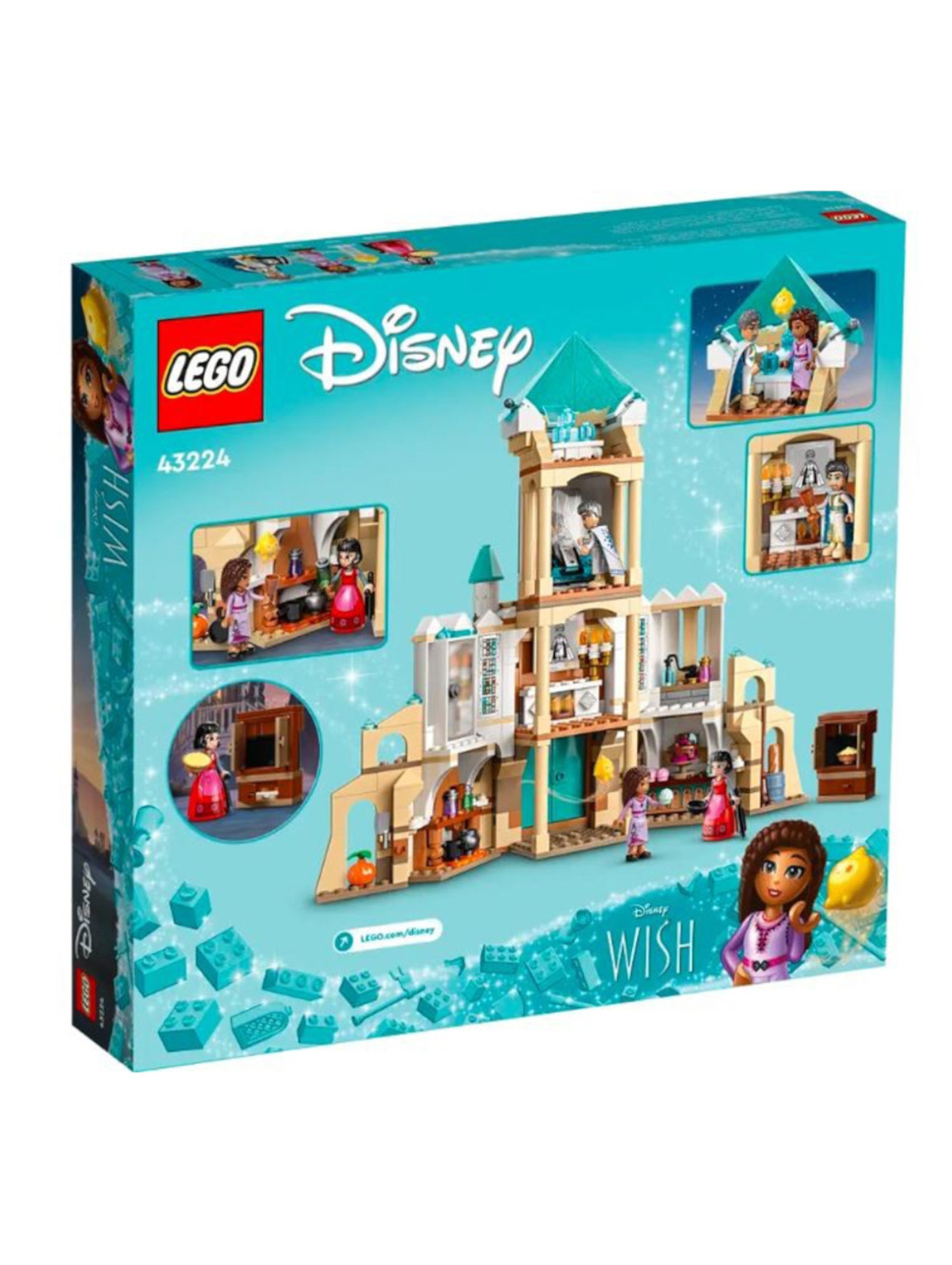 Klocki LEGO Disney Princess 43224 Zamek króla Magnifico - 613 elementów, wiek 7 +