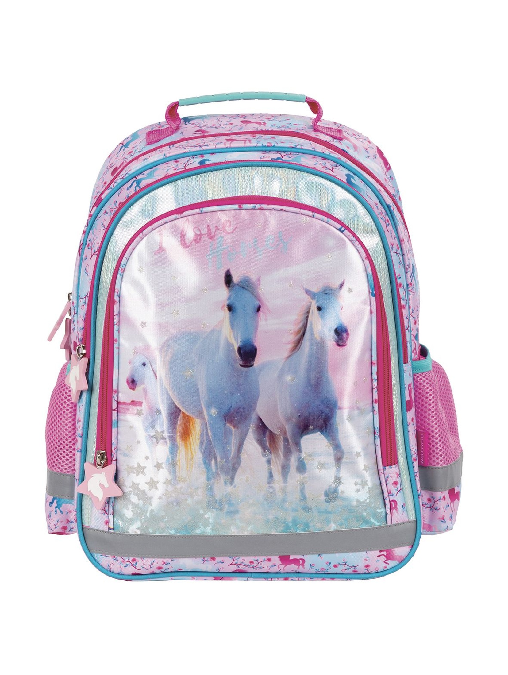 Plecak szkolny dla dziewczynki Konie