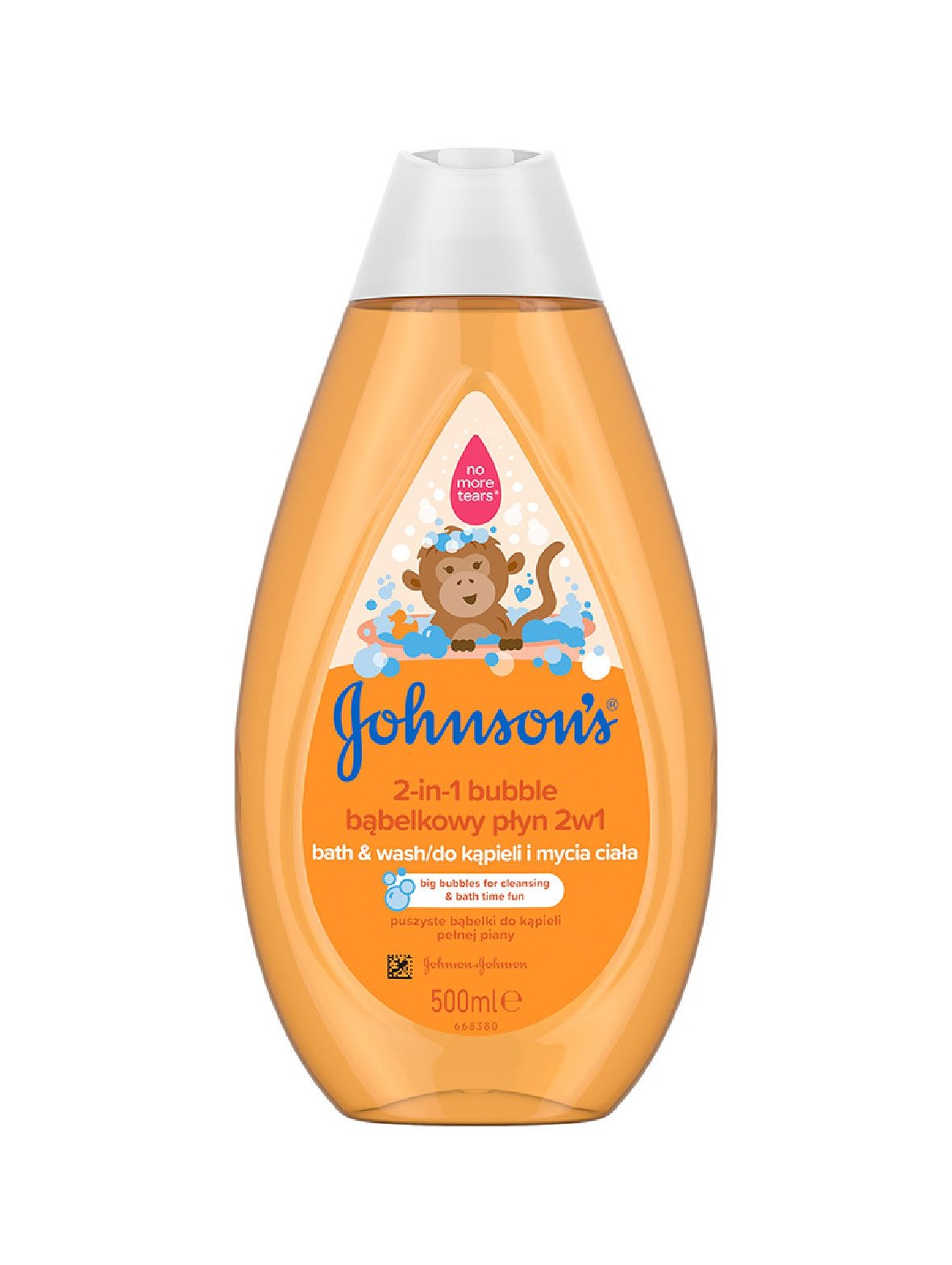 Johnson's Bubble bąbelkowy płyn do mycia ciała i włosów - 500 ml