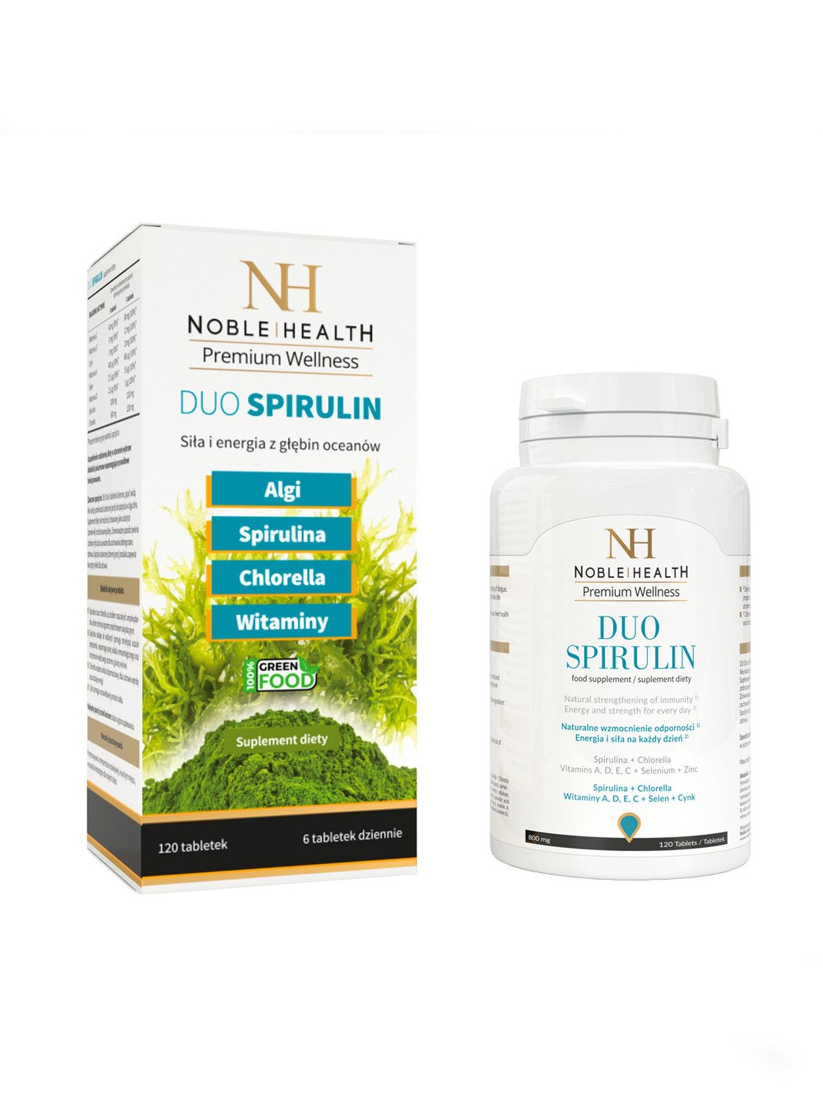 Duo Spirulin- siła i energia 120 tabletek