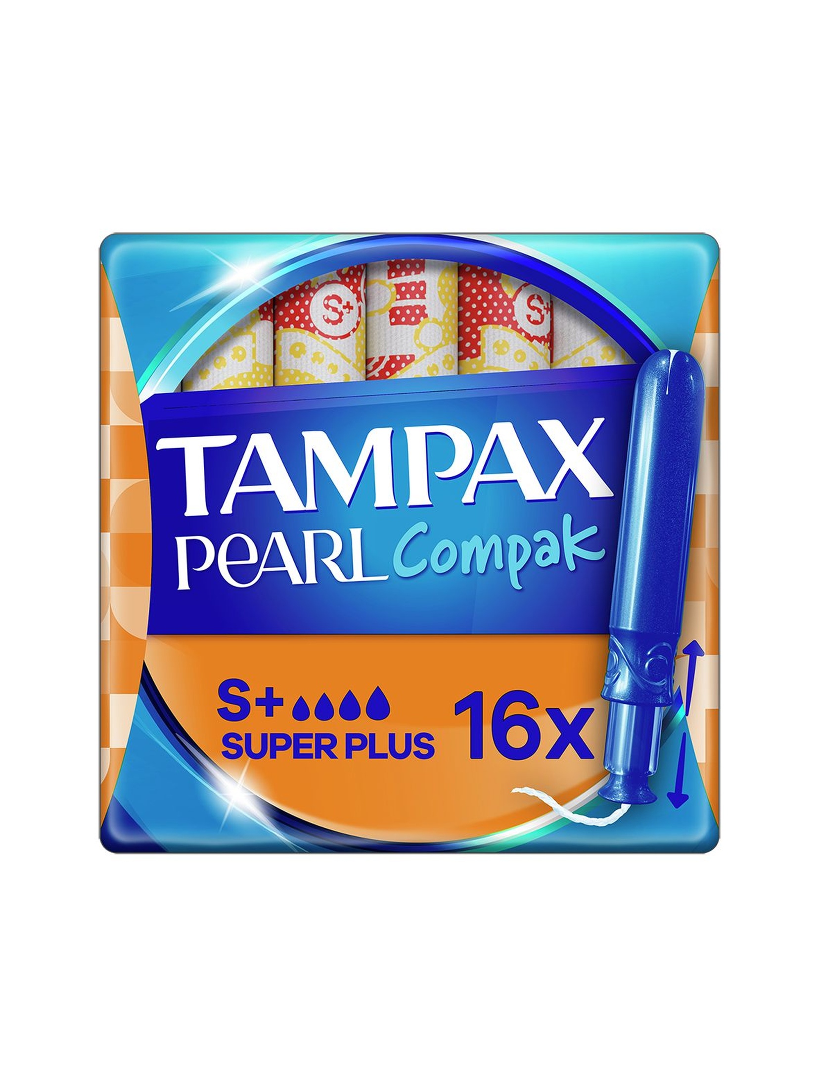 Tampax Compak Pearl Super Plus Tampony z aplikatorem 16szt