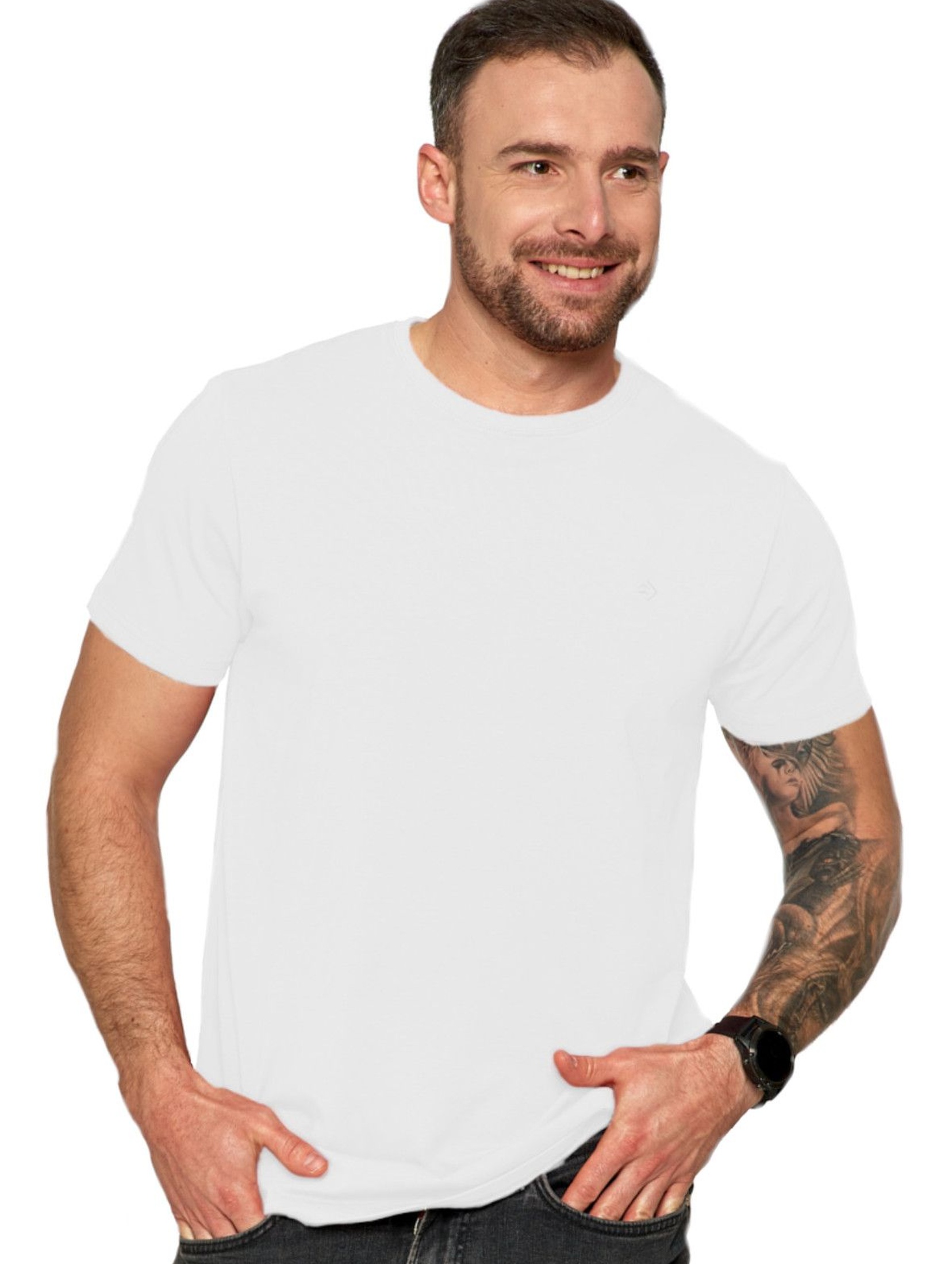 Klasyczny T-shirt męski idealny do casualowych stylizacji