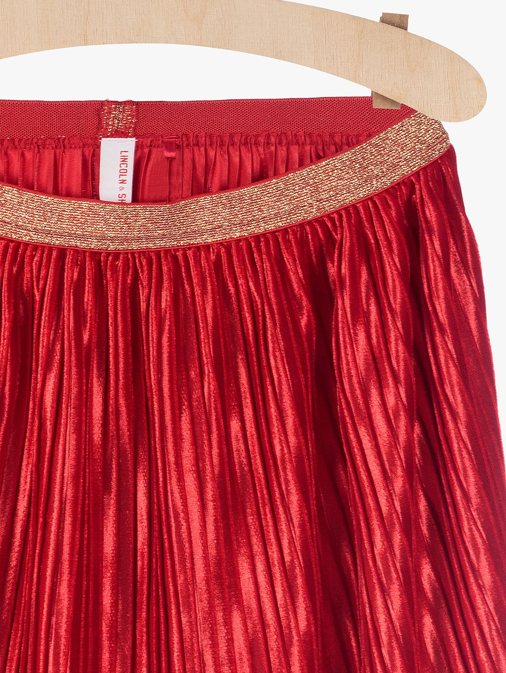 Spódnica plisowana- czerwona