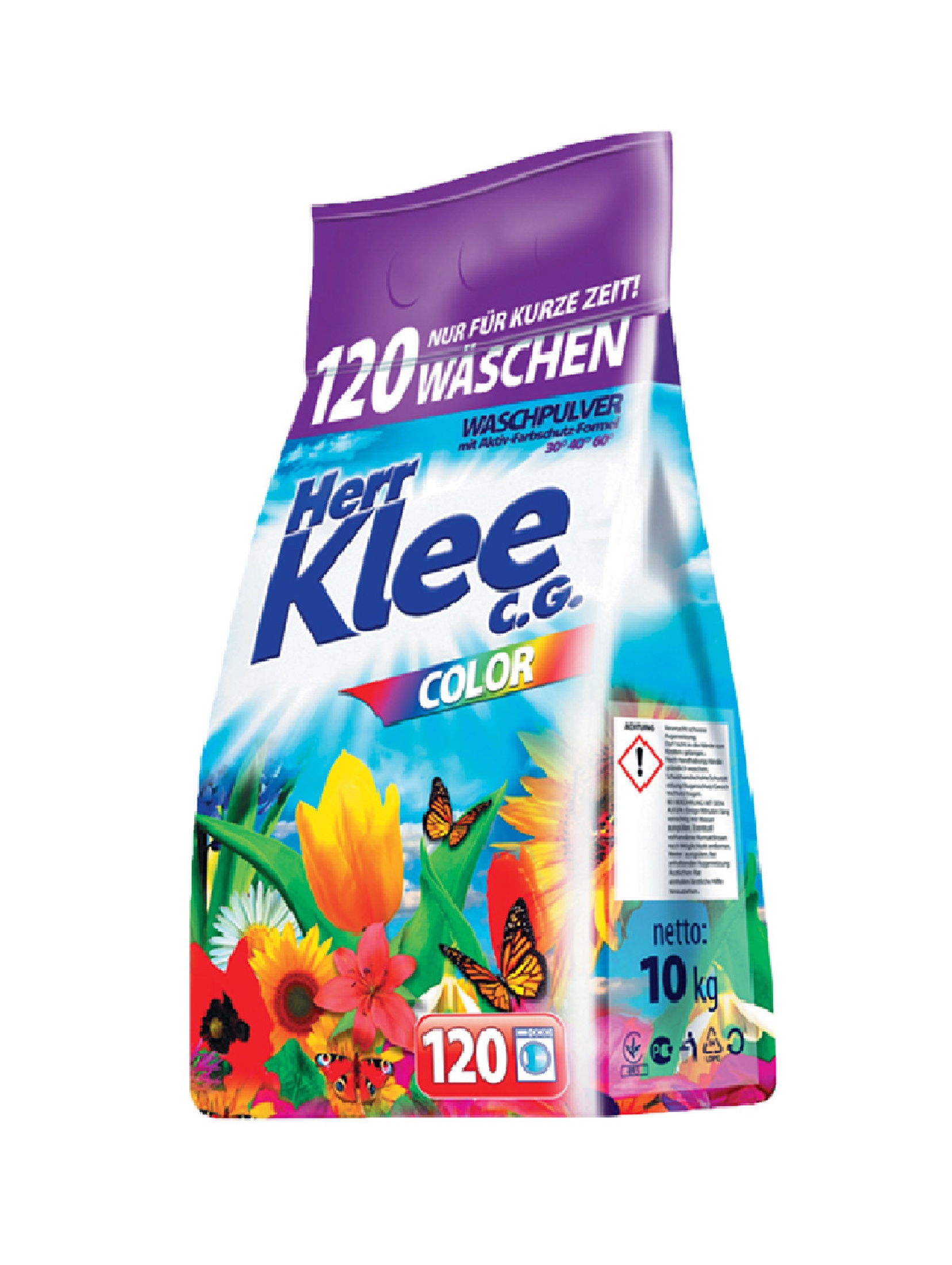 Klee - proszek do prania 10kg - 120WL folia Color