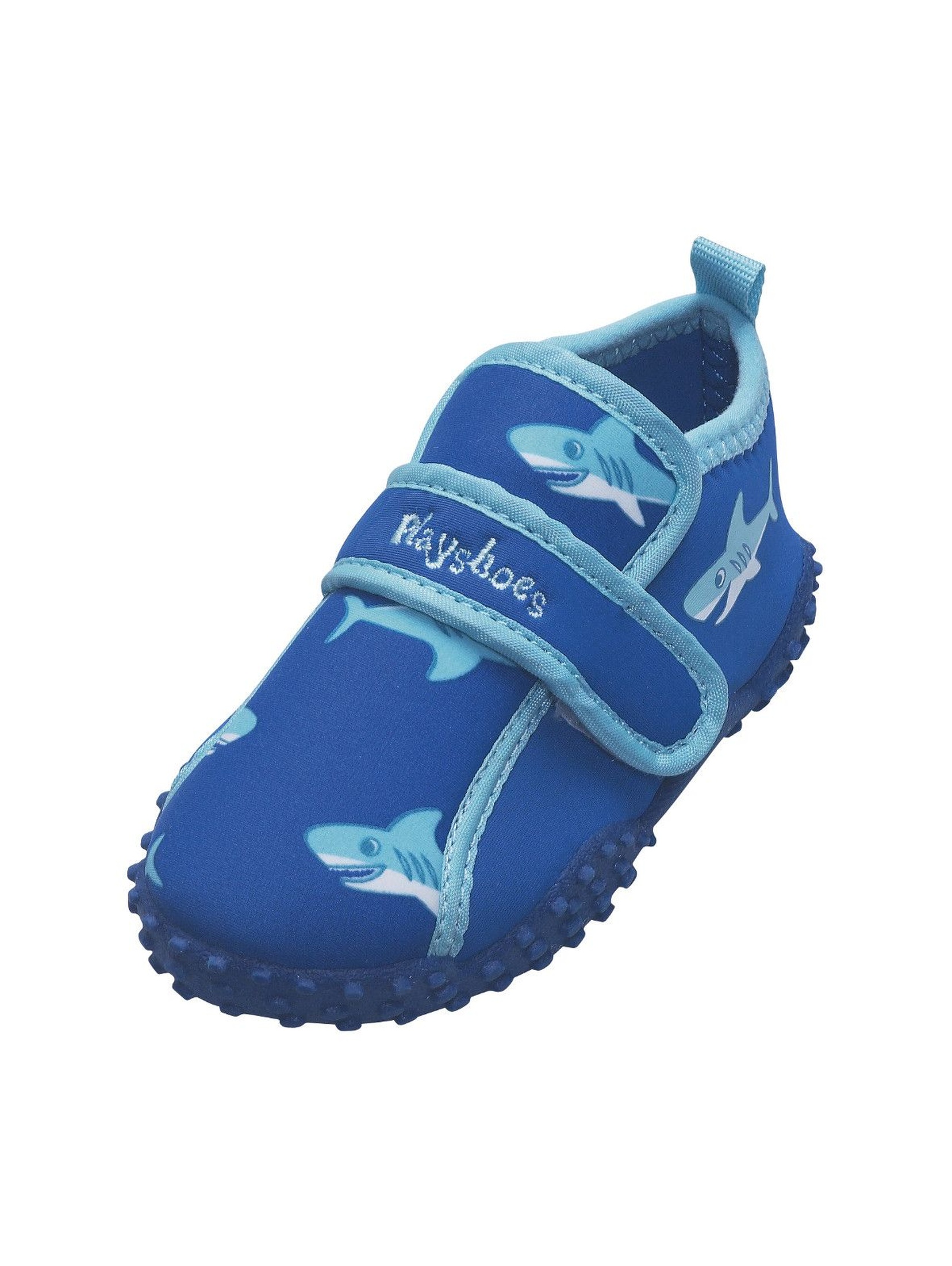 Buty kąpielowe z filtrem UV- niebieskie w rekiny