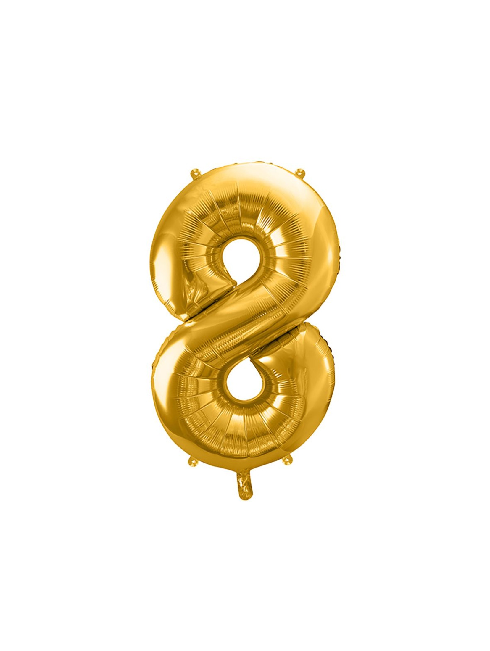 Balon foliowy metalizowany Cyfra ''8'' w kolorze złotym