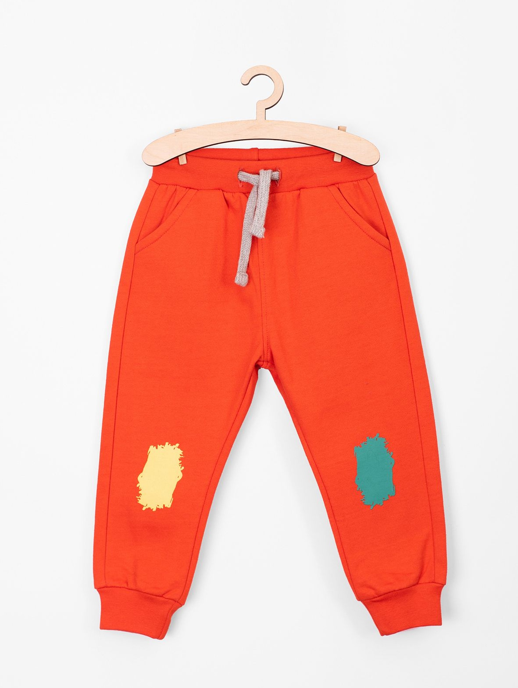 Spodnie dresowe dla niemowlaka- pomarańczowe