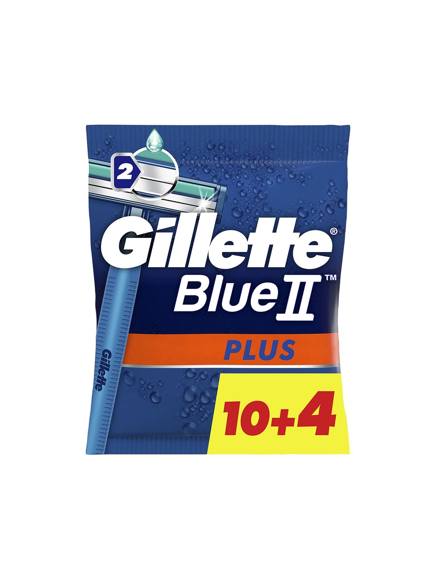 Gillette Blue II Plus Maszynki jednorazowe dla mężczyzn 14szt