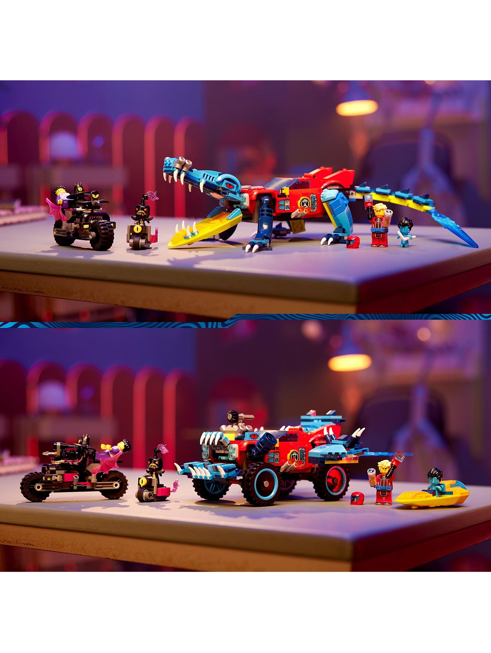 Klocki LEGO DREAMZzz 71458 Krokodylowy samochód - 494 elementy, wiek 8 +