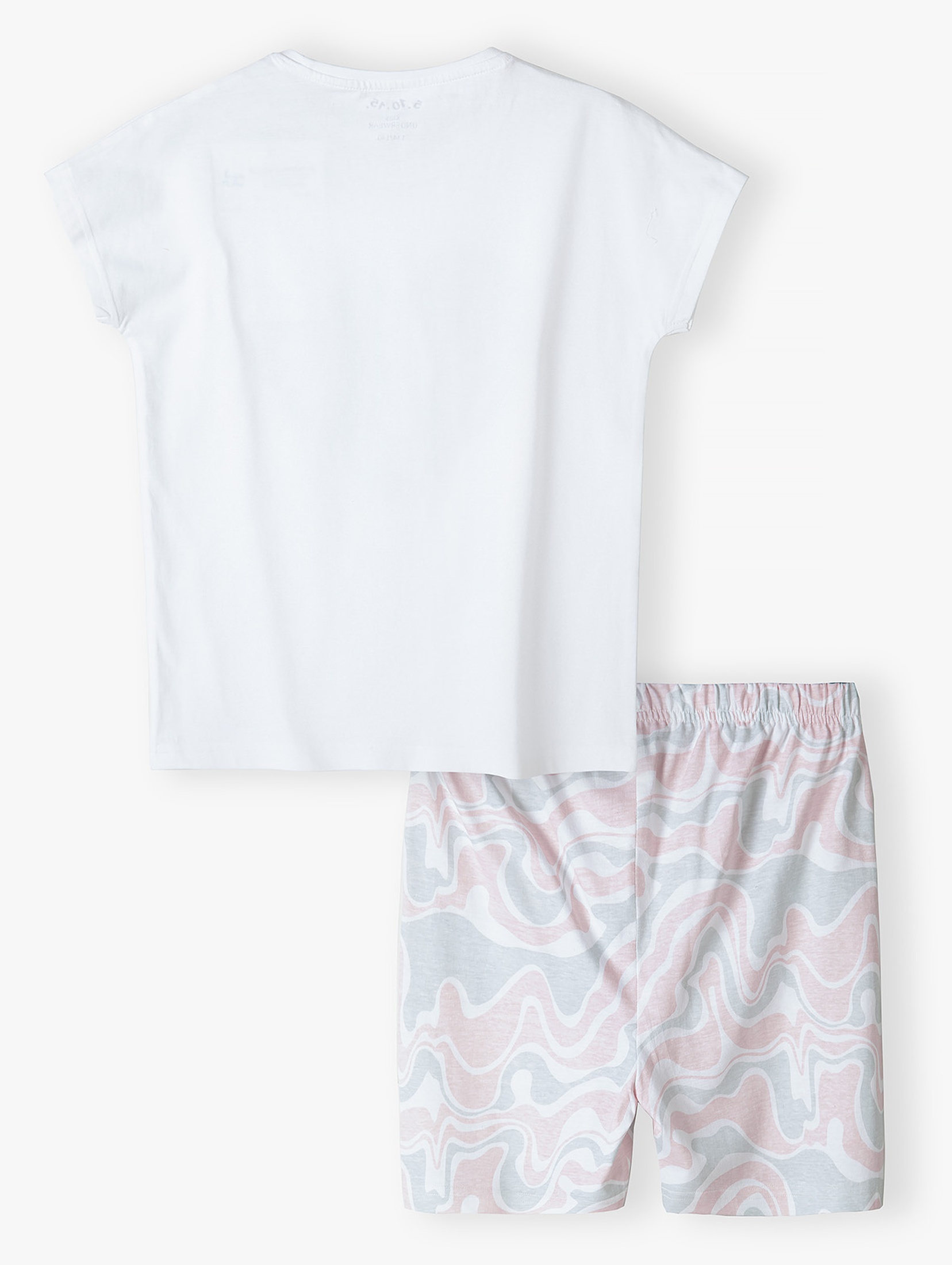 Piżama dla dziewczynki z kolorowym nadrukiem