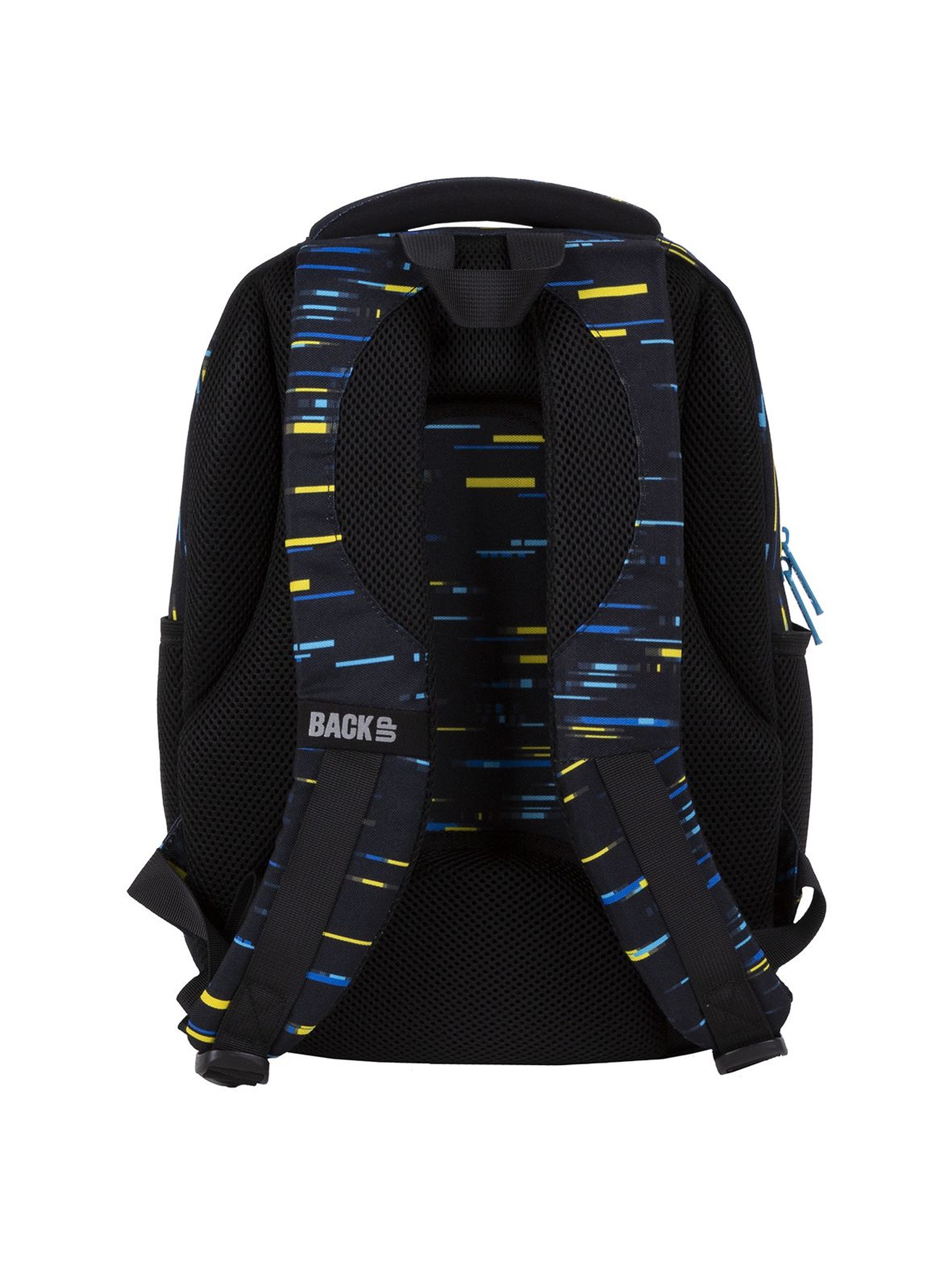 Plecak BackUp chłopięcy z kolorowymi wzorami 3komoryowy