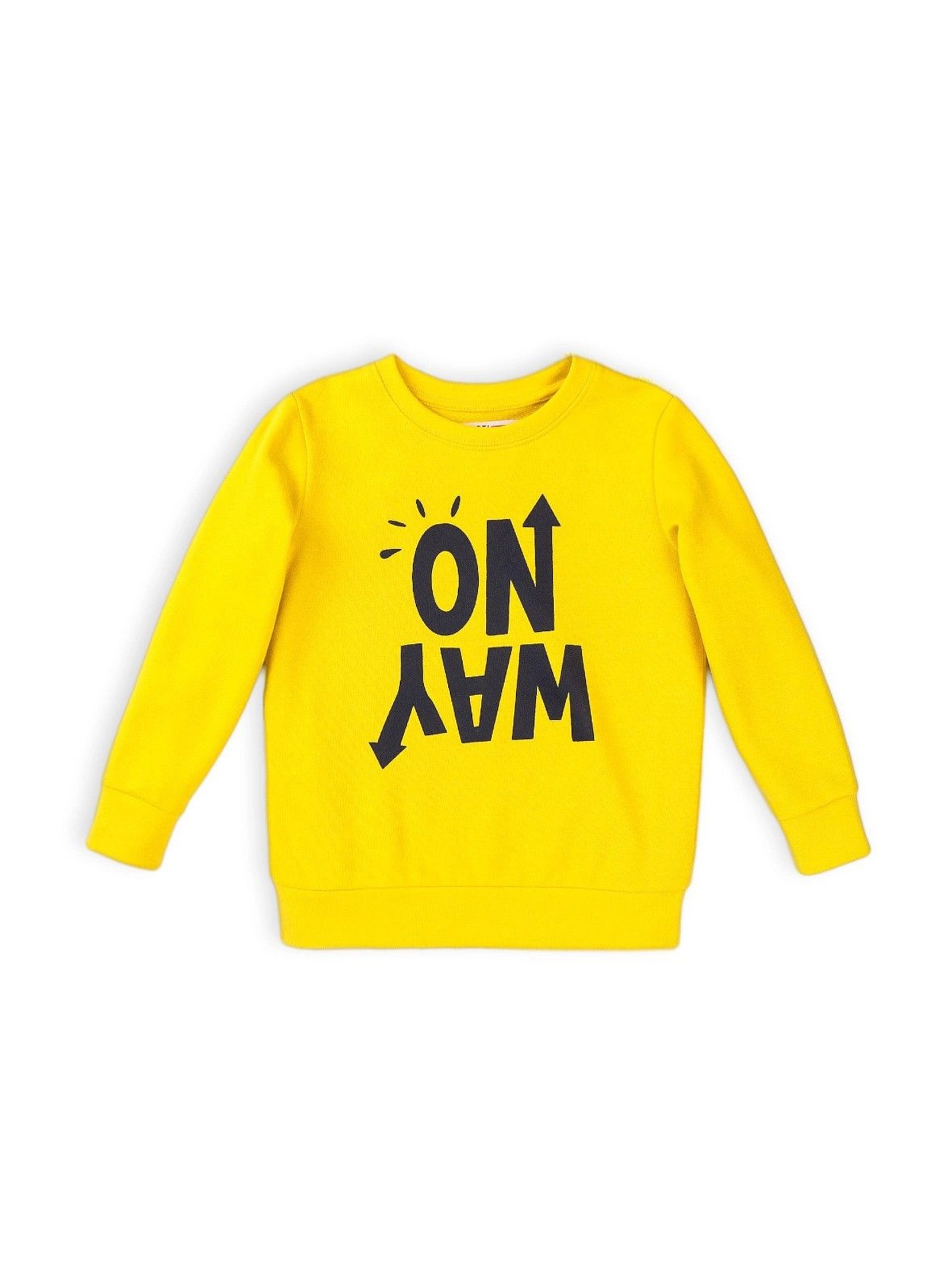 Bluza dresowa chłopięca w kolorze żółtym- One Way