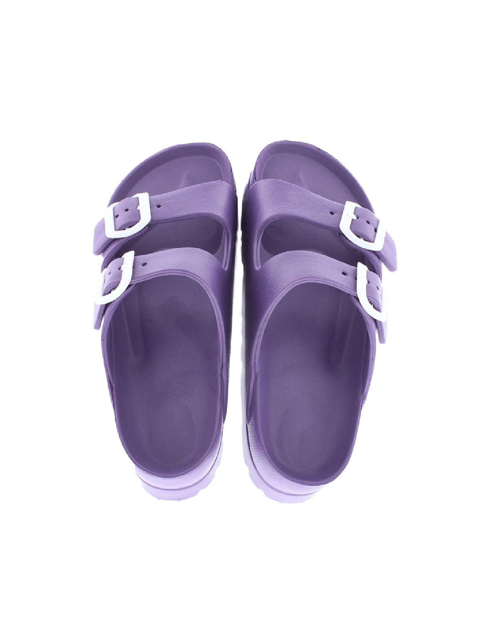 Damskie klapki- sandały fioletowe
