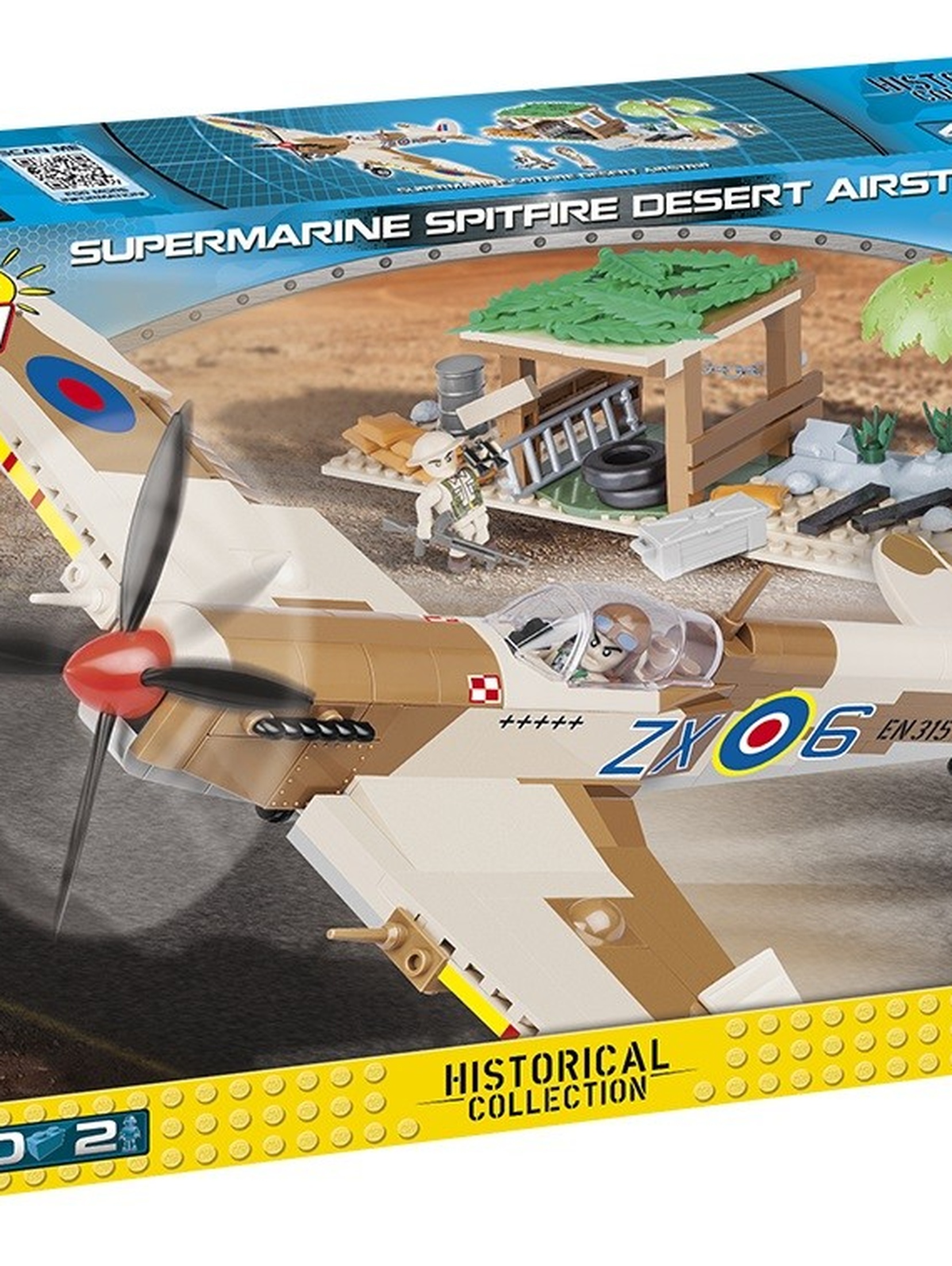 Small Army 400 elementów Supermarine Spitfire Mk. IX Desert Airstrip