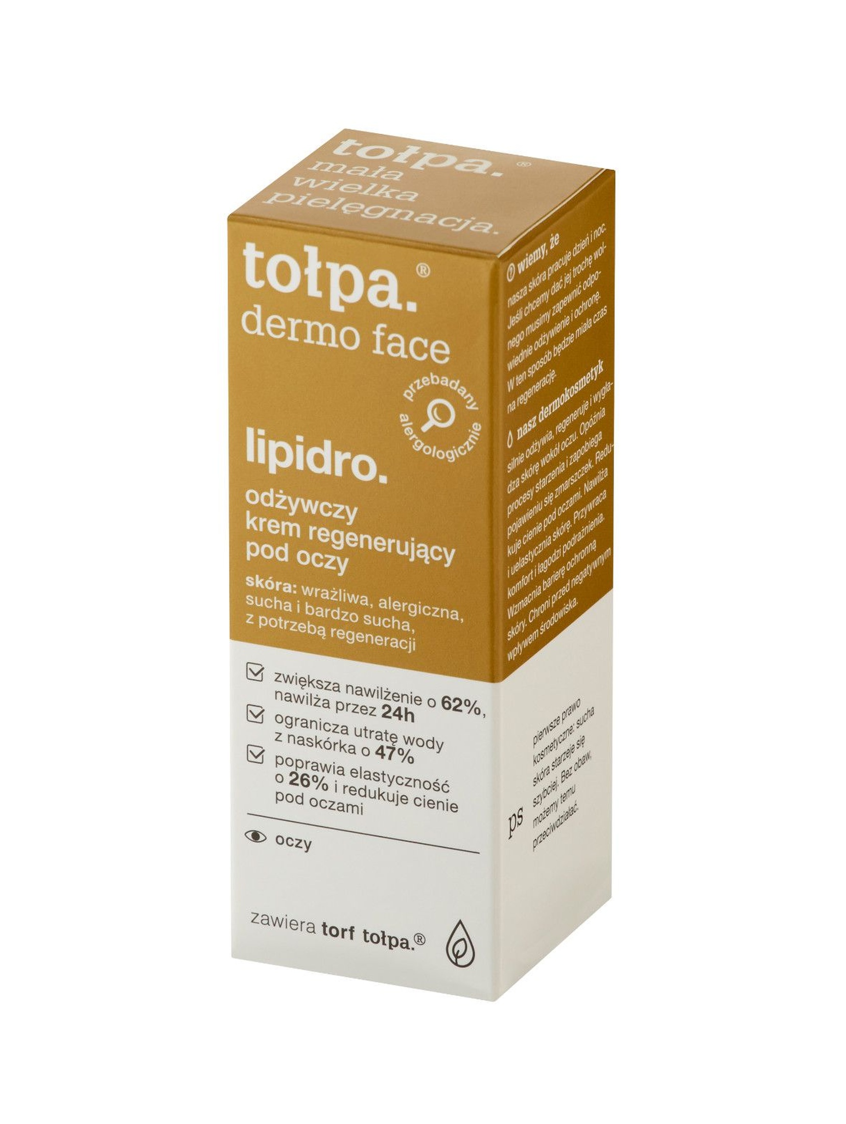 Lipidro Odżywczy krem regenerujący pod oczy Tołpa 10 ml