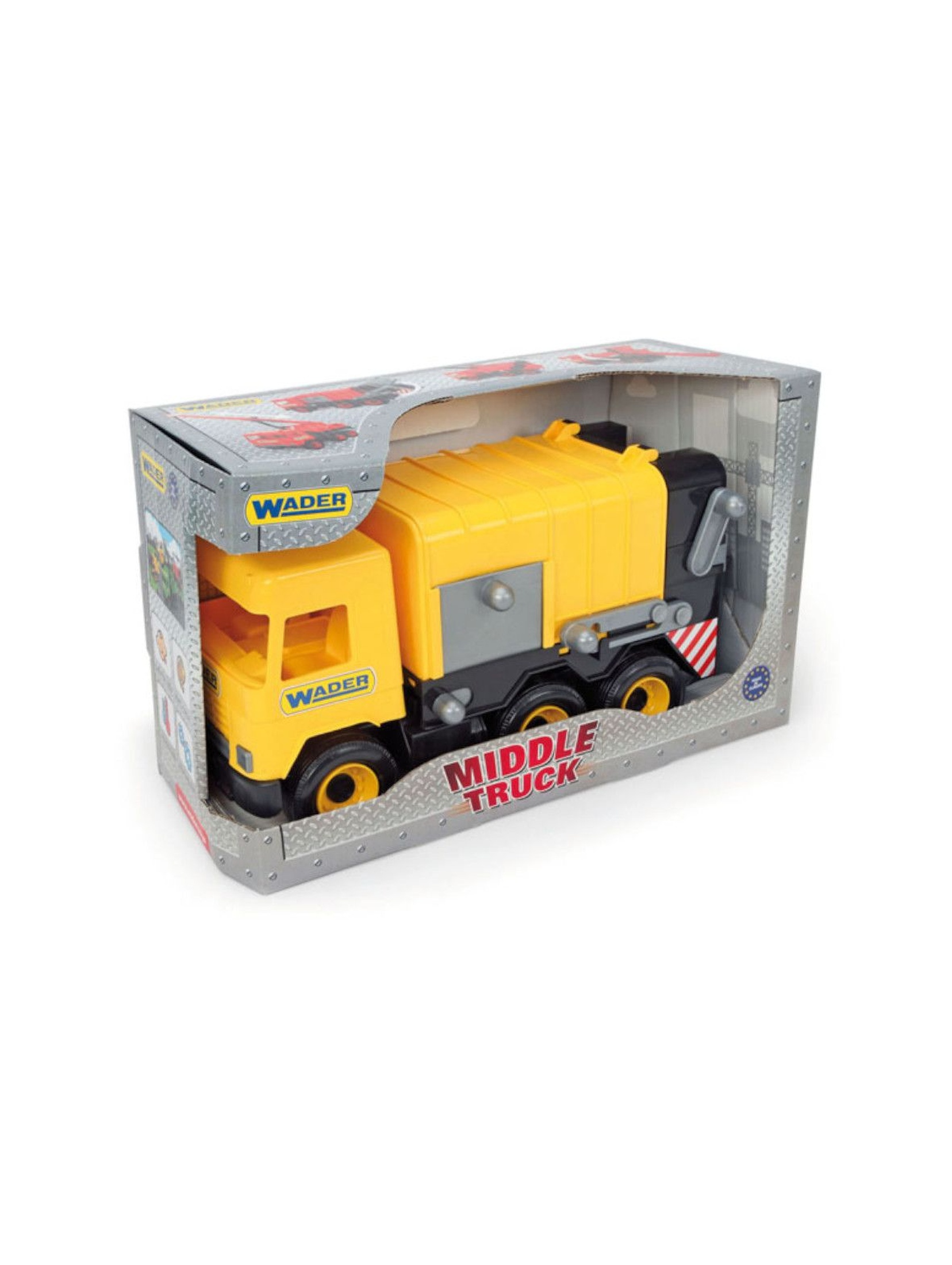 Middle Truck śmieciarka żółta
