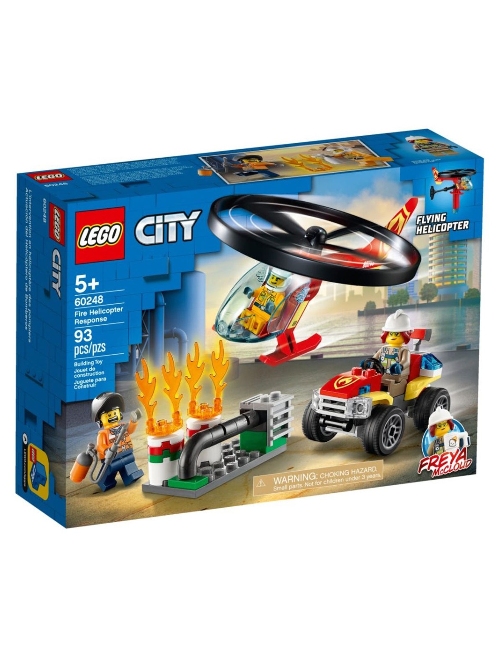 Lego City 60248  - Helikopter strażacki leci na ratunek - 93 elementy wiek 5+