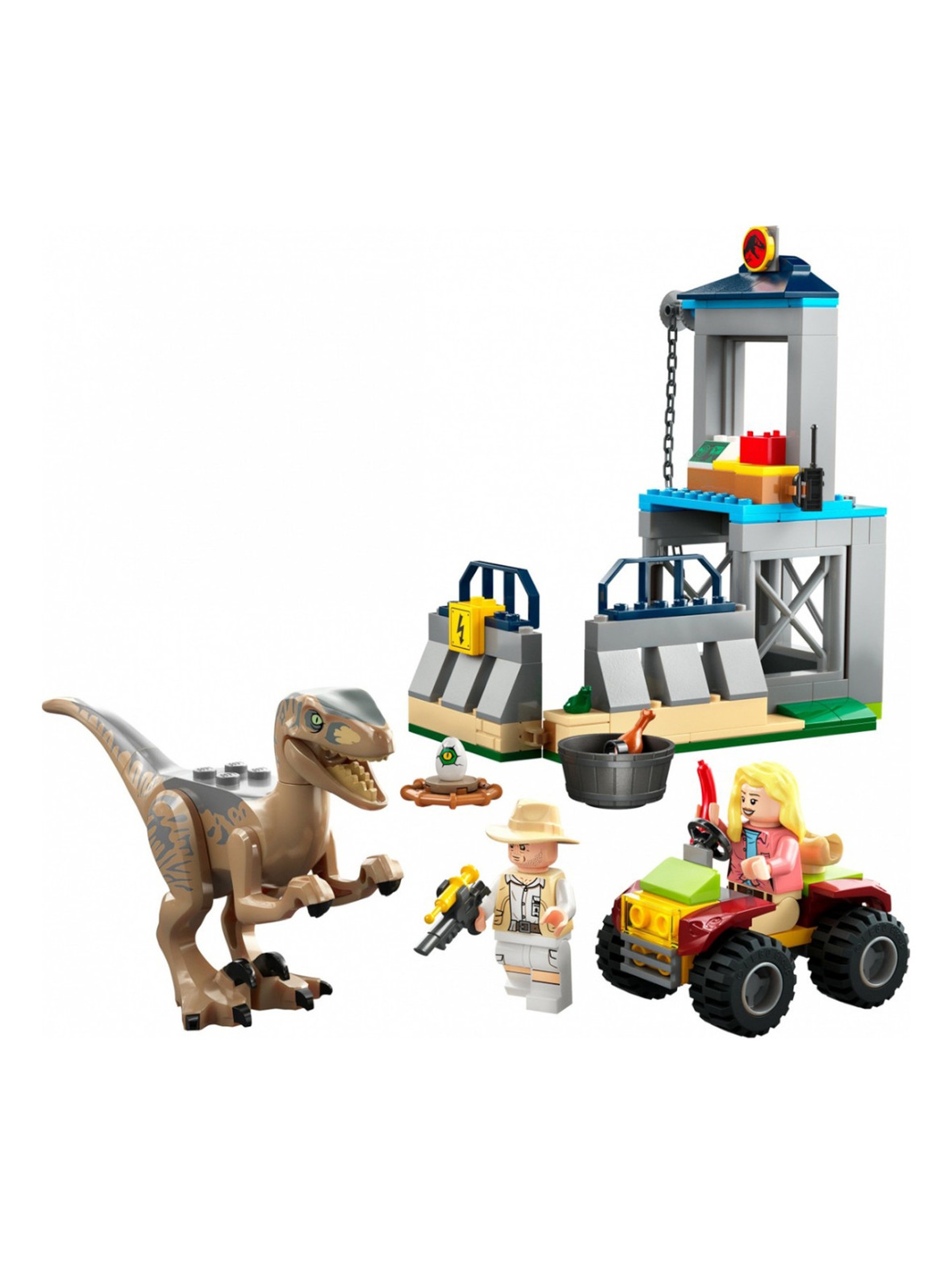 Klocki LEGO Jurassic World 76957 Ucieczka welociraptora - 137 elementy, wiek 4 +