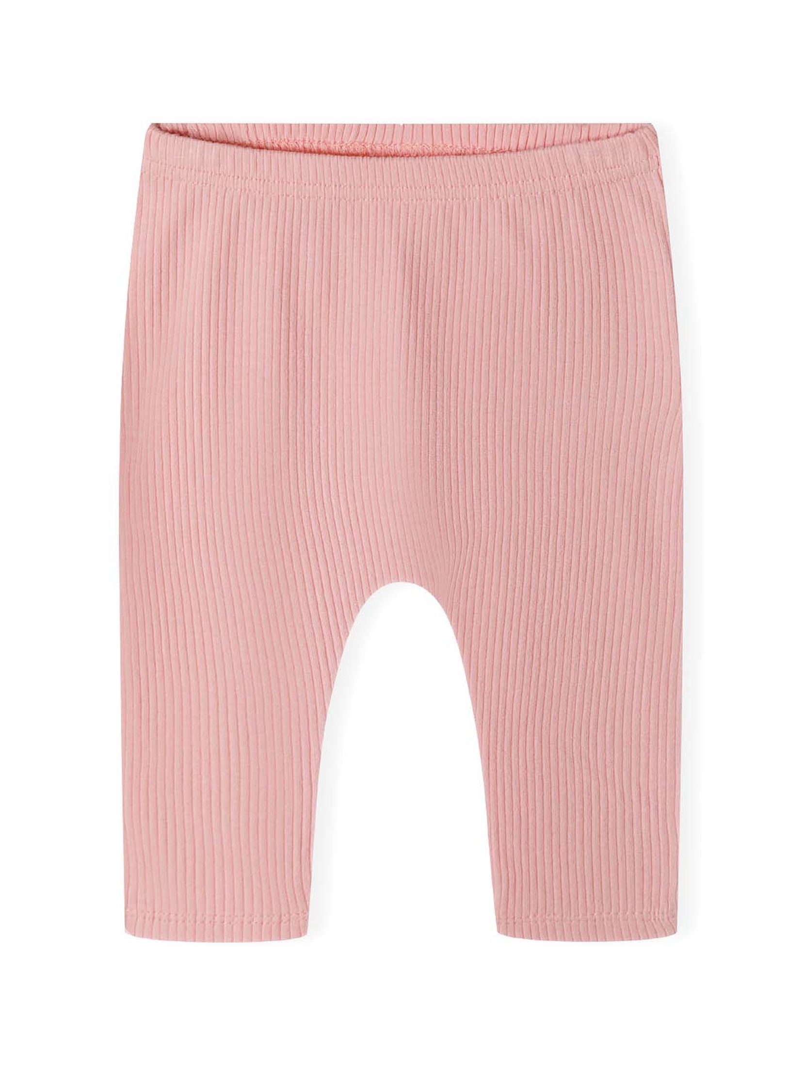 Różowe legginsy w prążki dla niemowlaka 2-pack