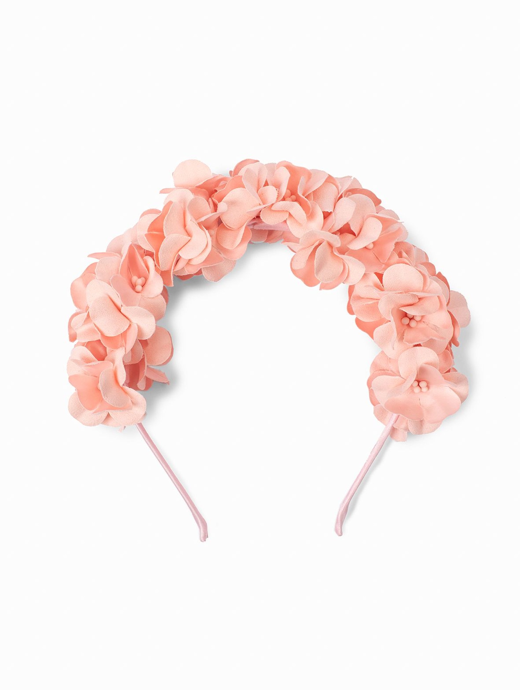 Opaska do włosów dla dziewczynki - różowe kwiatki