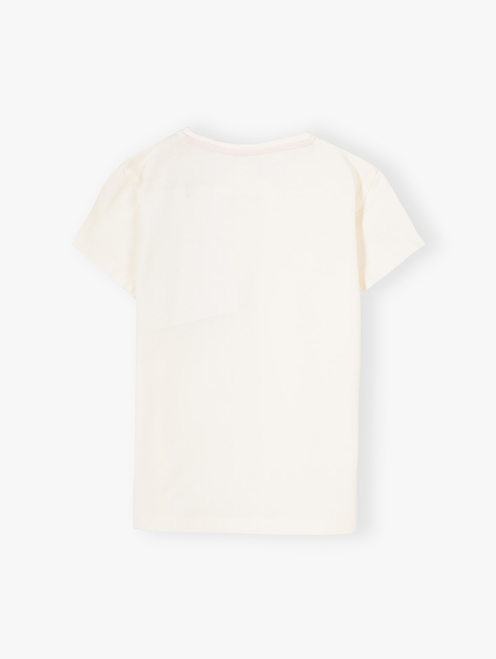 Biała koszulka dla dziewczynki z serduszkiem