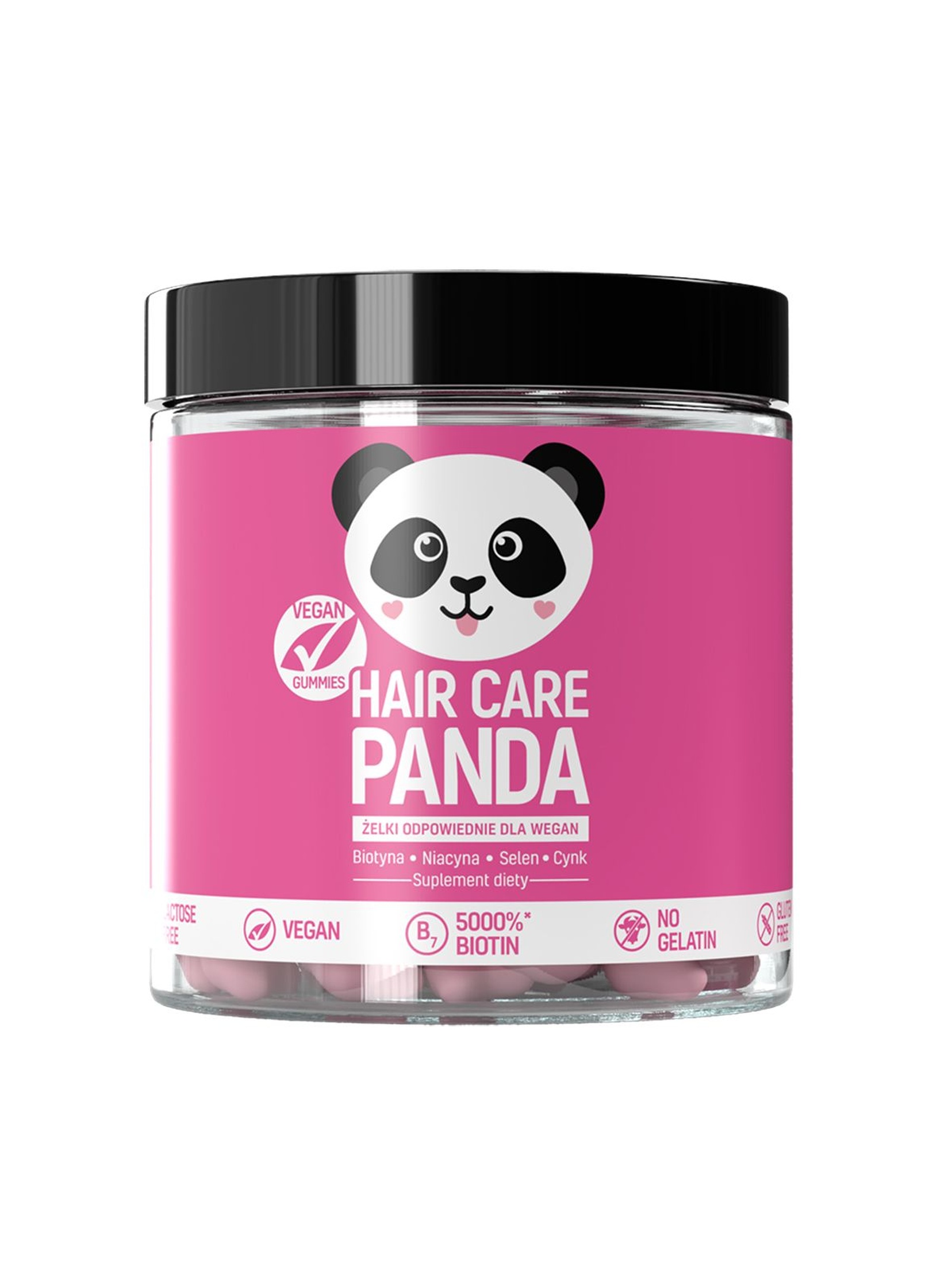 Witaminy na włosy Hair Care Panda Vegan Gummies 300g 60szt