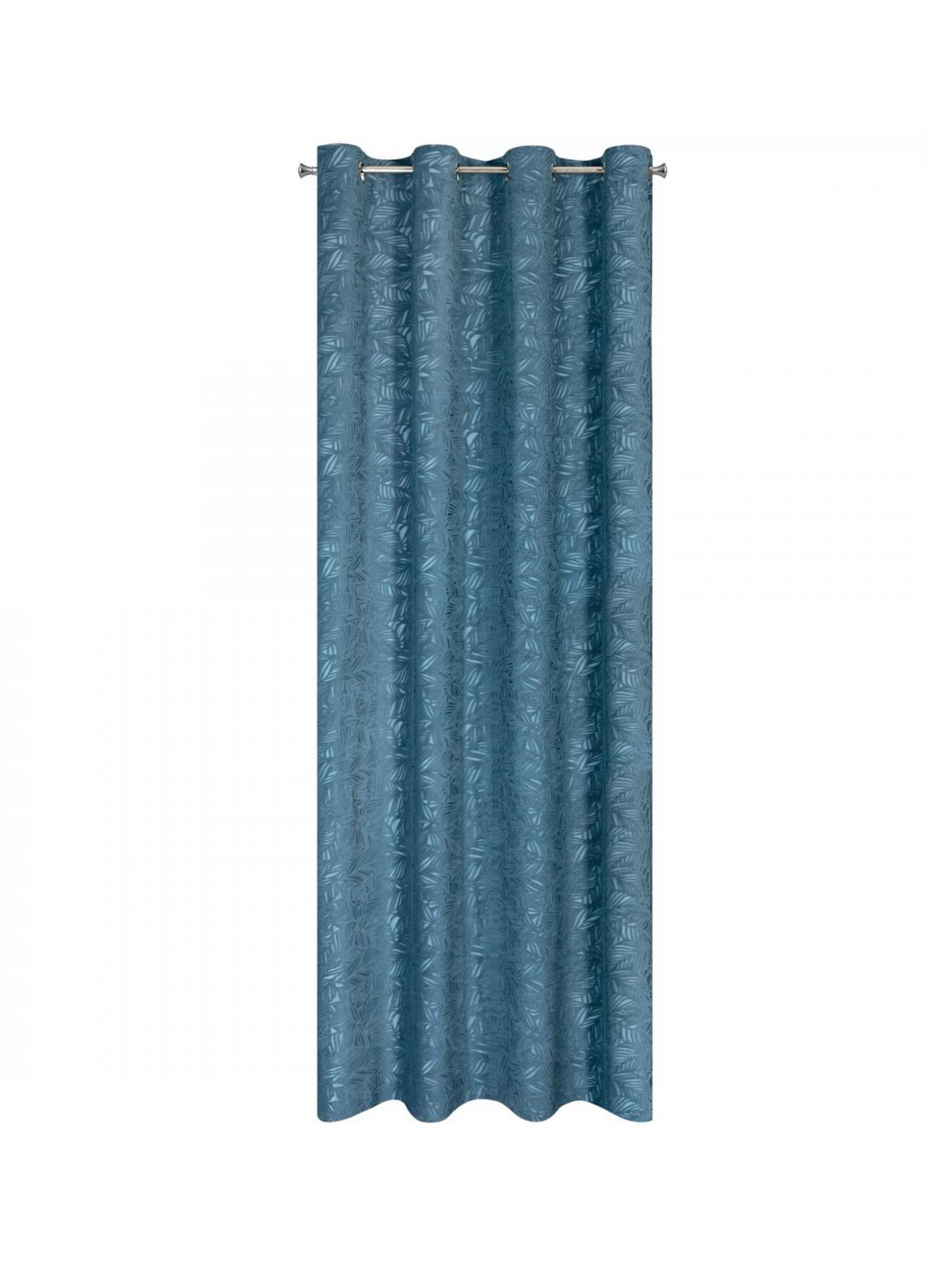 Niebieska zasłona dekoracyjna 140x250 cm