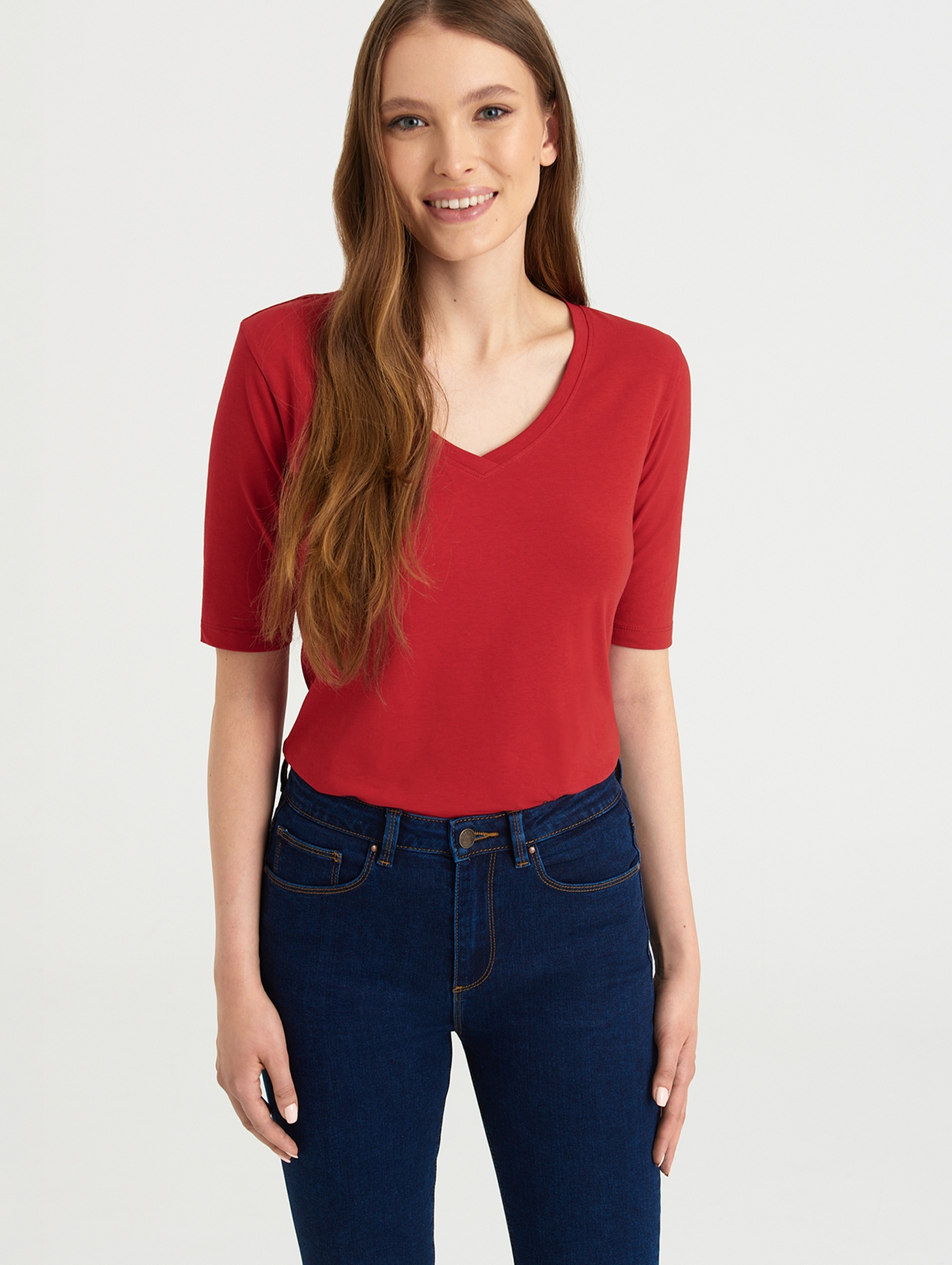 Koszulka damska czerwona