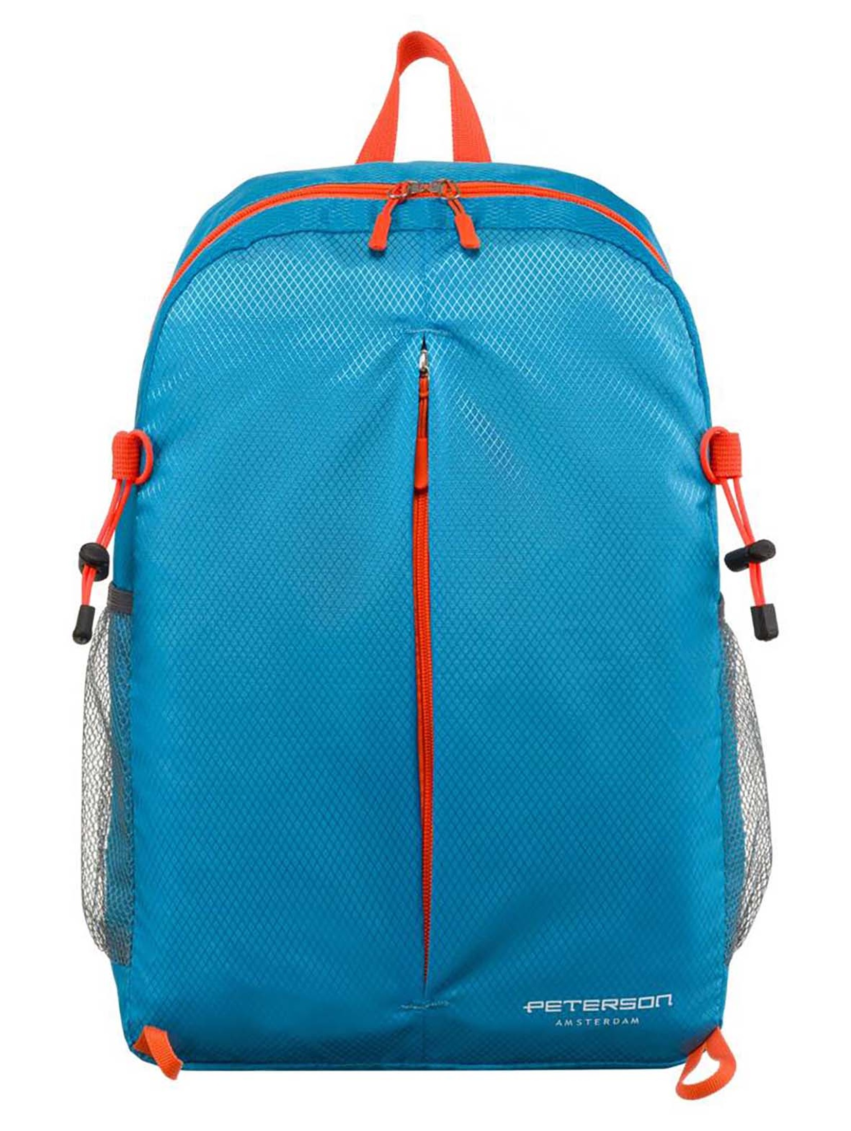Wodoodporny, składany plecak turystyczny - niebieski