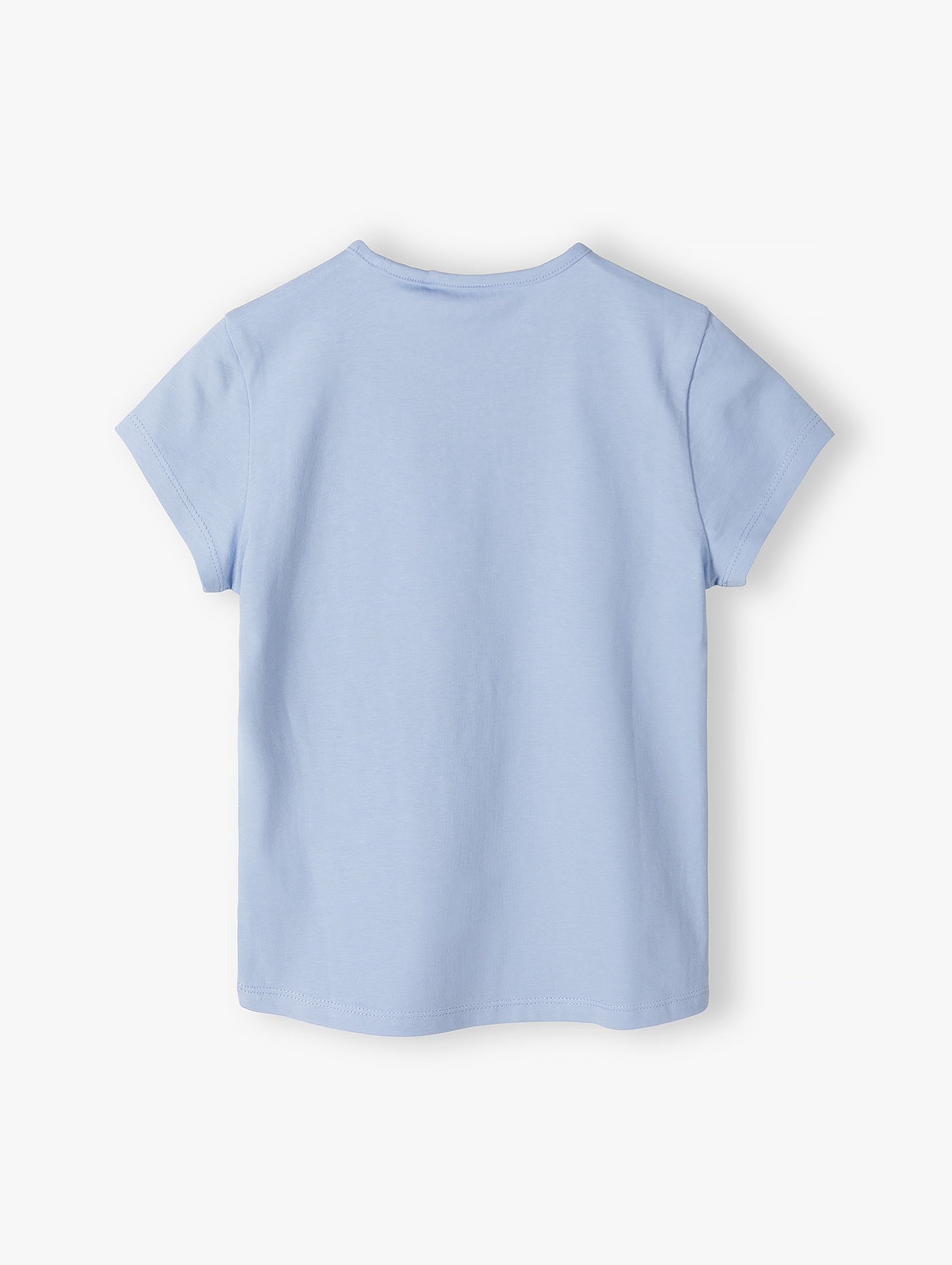 Niebieska koszulka dziewczęca z jednorożcem 5.10.15.