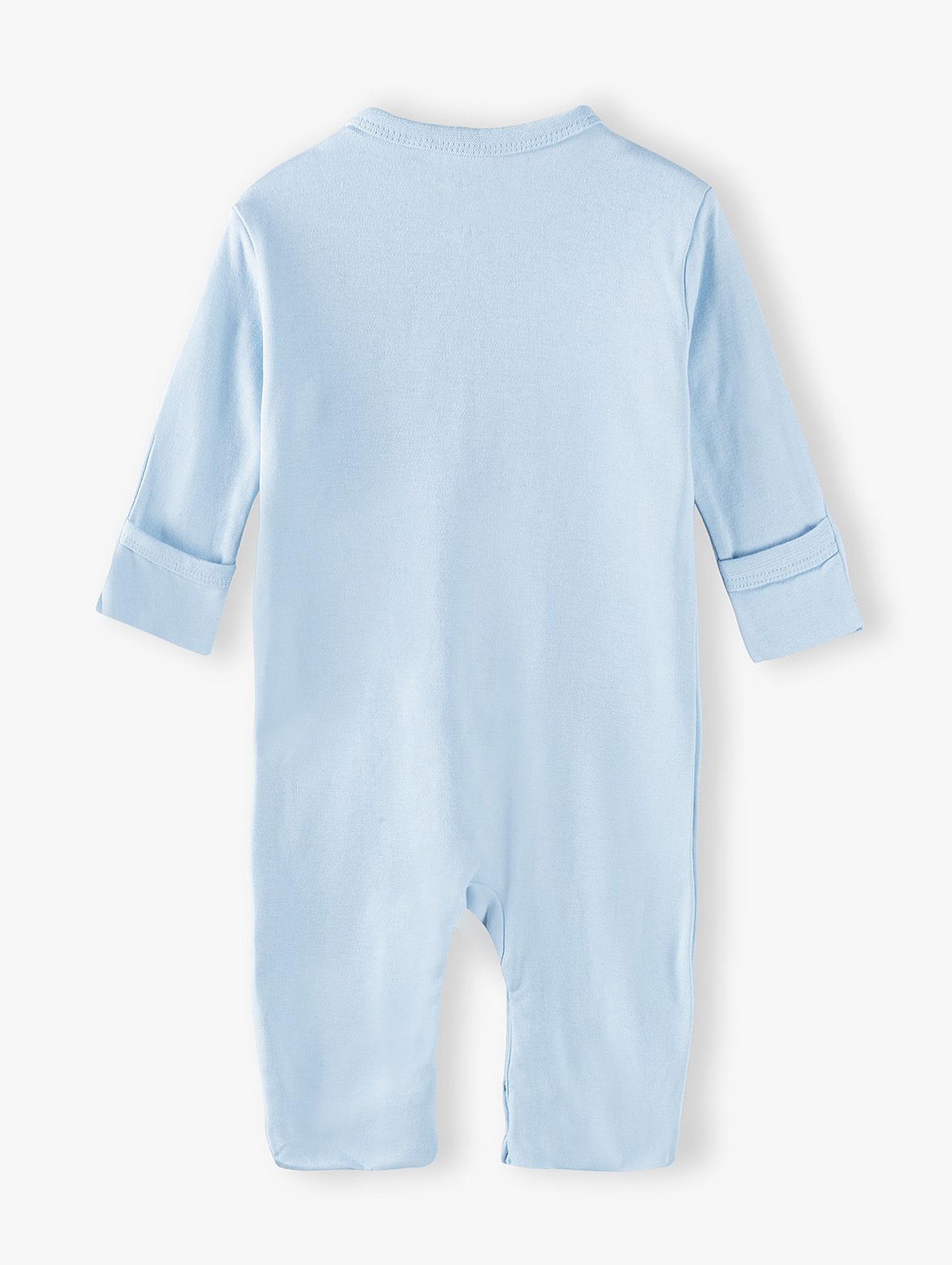 Pajac niemowlęcy bawełniany niebieski