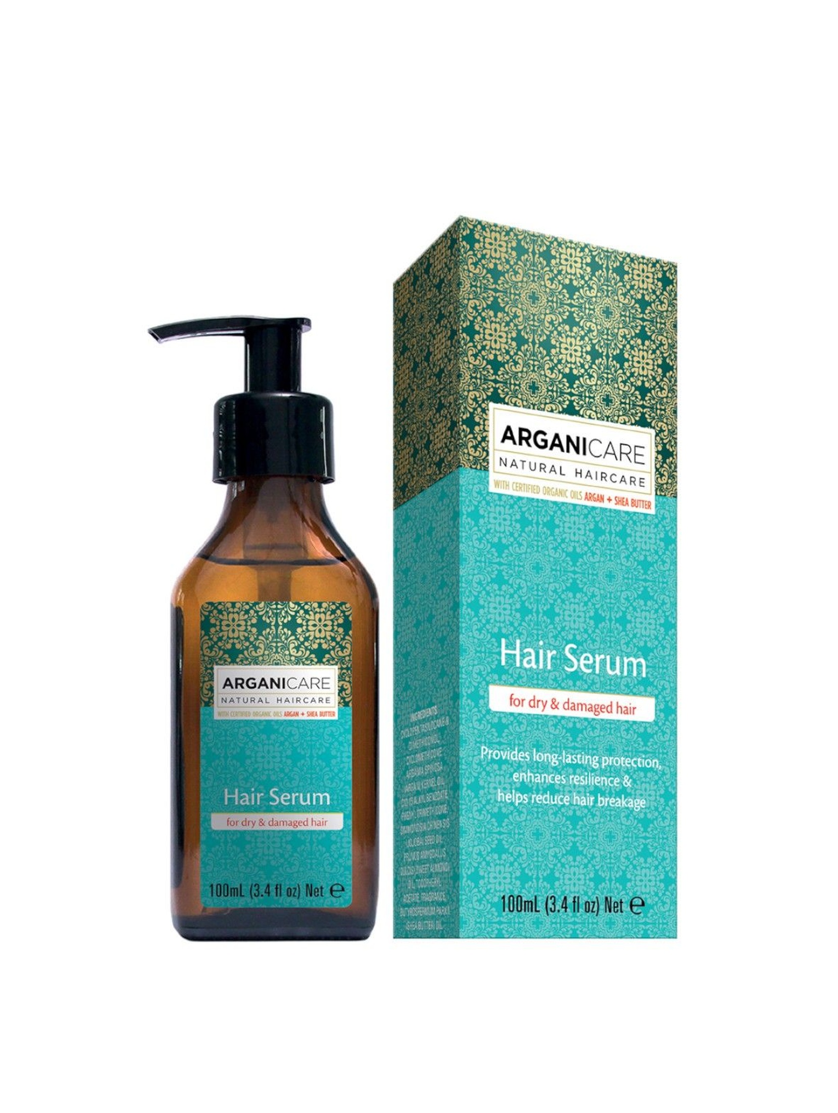 ARGANICARE NATURAL HAIRCARE Shea Butter Hair Serum Naturalne serum do suchych i zniszczonych włosów - 100 ml