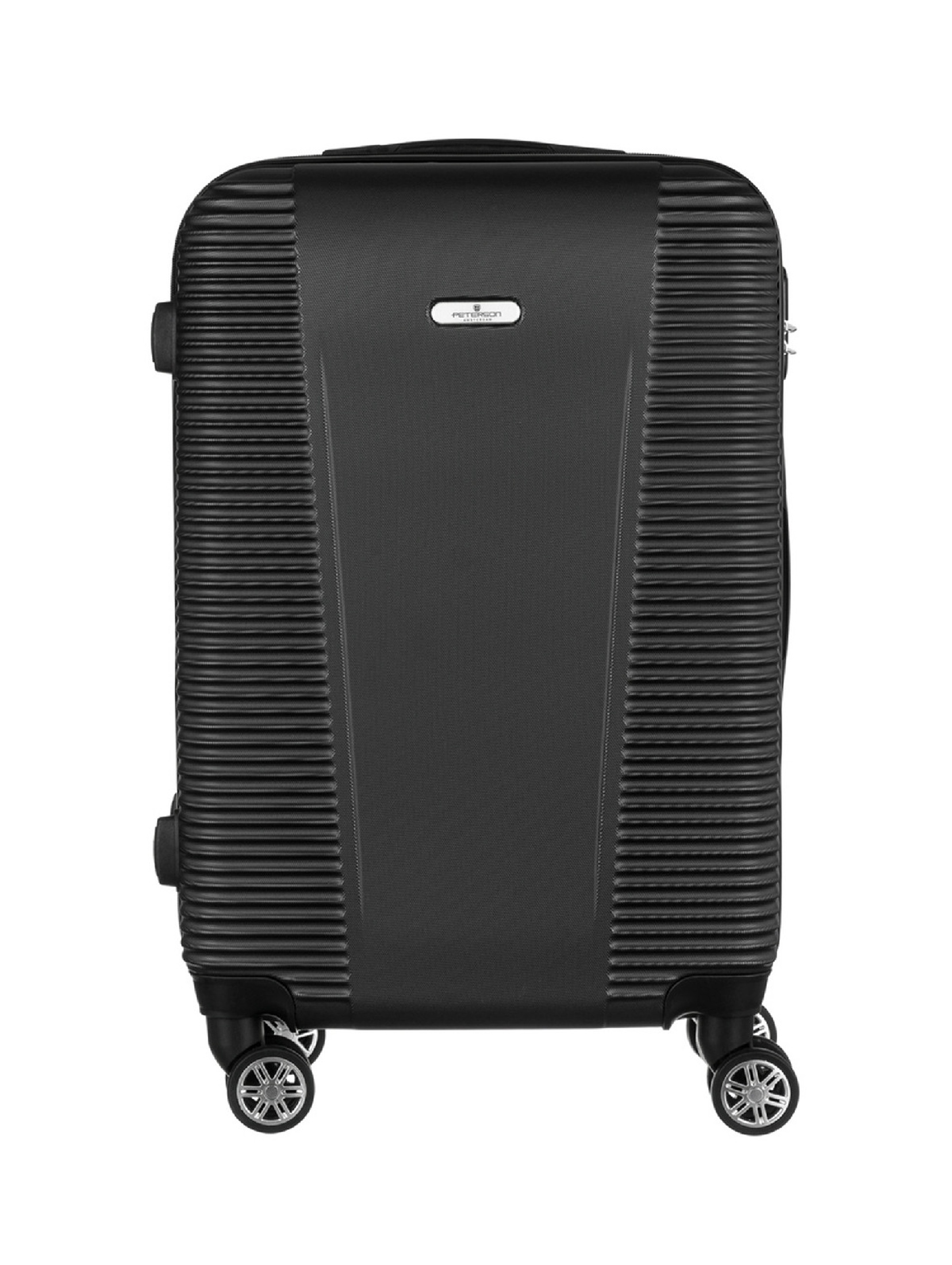 Mała walizka kabinowa z tworzywa ABS+ — Peterson szary