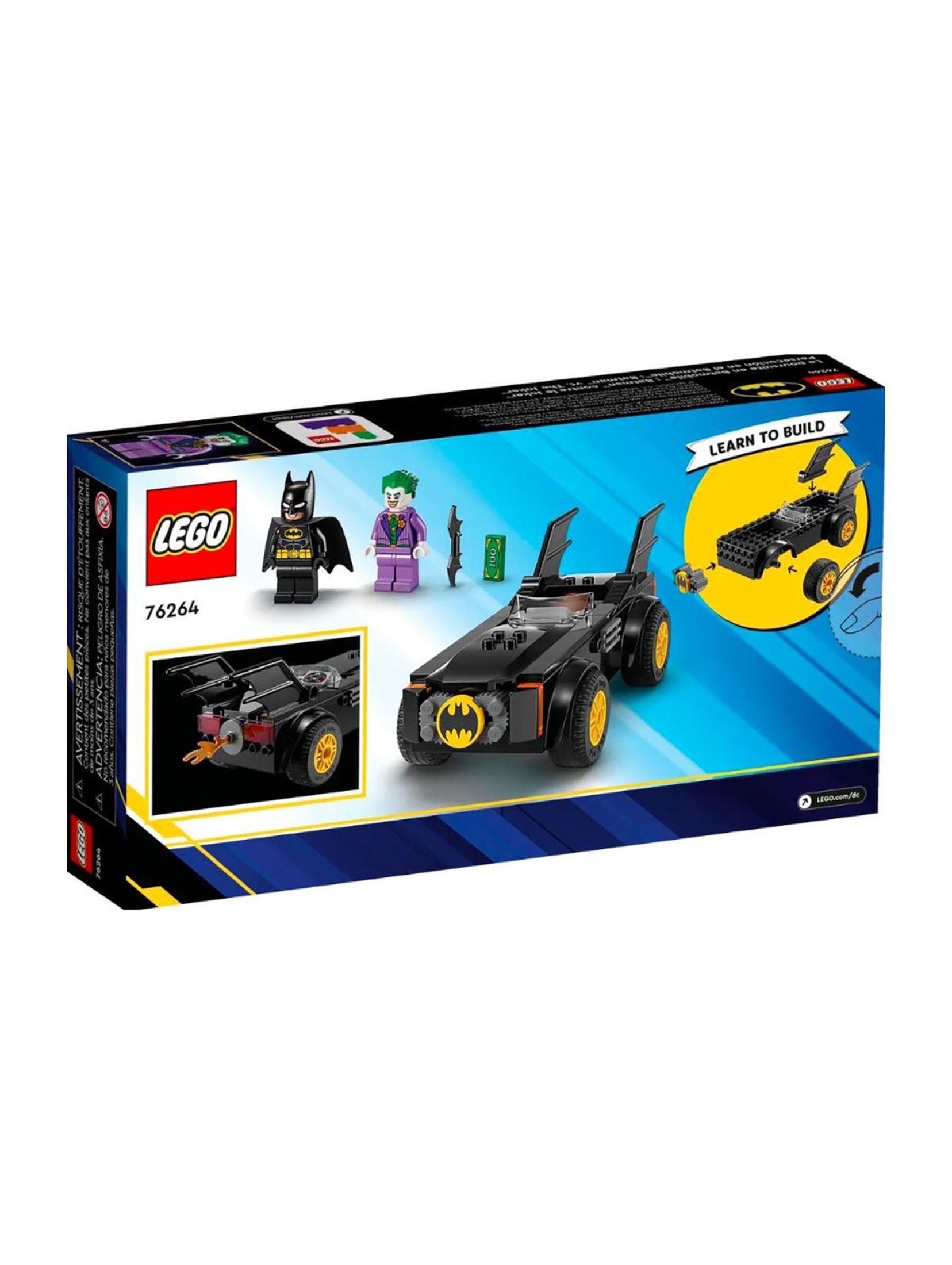 Klocki LEGO Super Heroes 76264 Batmobil: Batman kontra Joker - 54 elementy, wiek 4 +