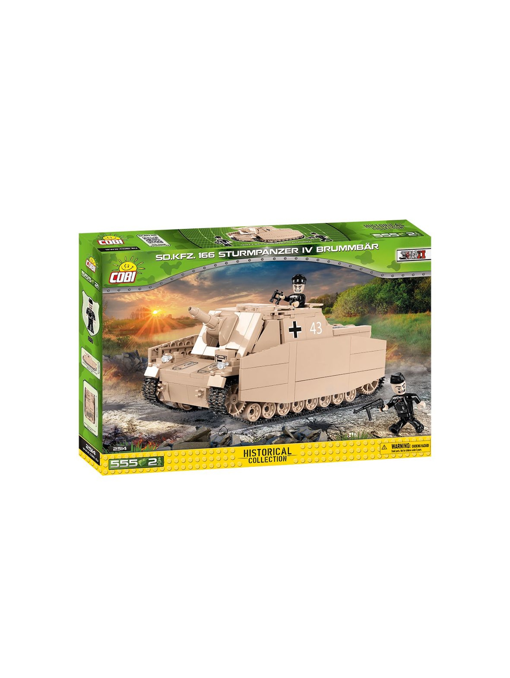 Klocki Cobi Small Army Sturmpanzer IV Brummbar 550el
