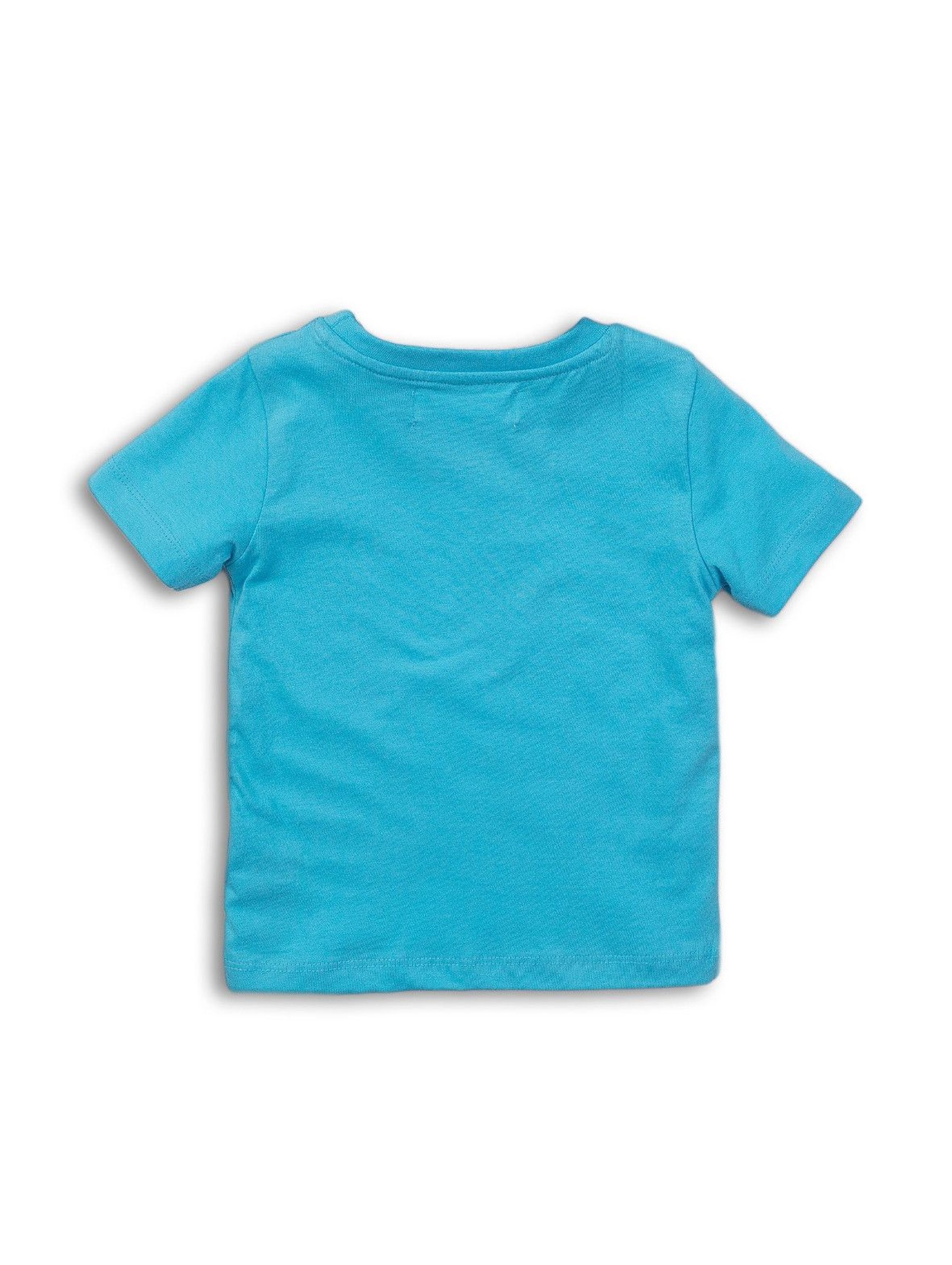 T-shirt niemowlęcy z nadrukiem - niebieski