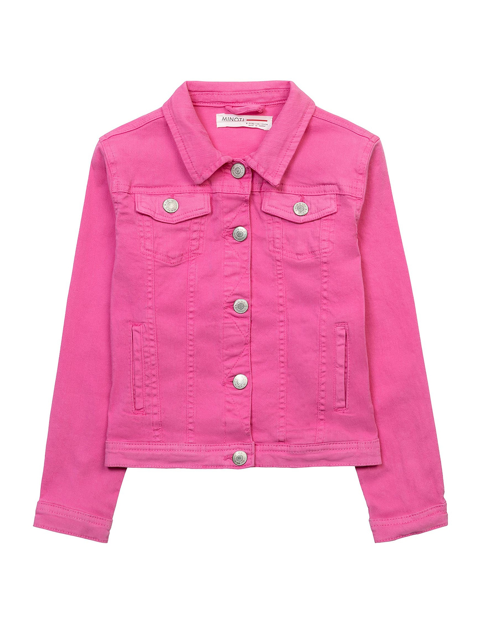 Różowa kurtka jeansowa dla niemowlaka