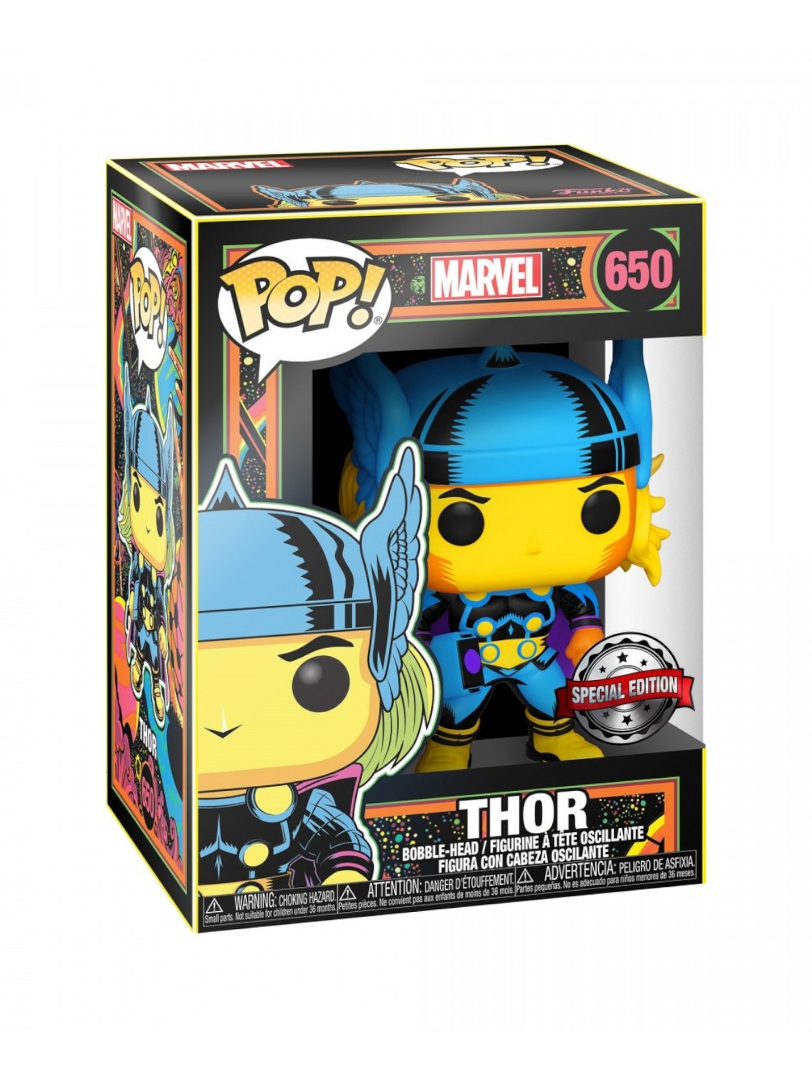 Figurka Funko POP Marvel  Black Light - Thor