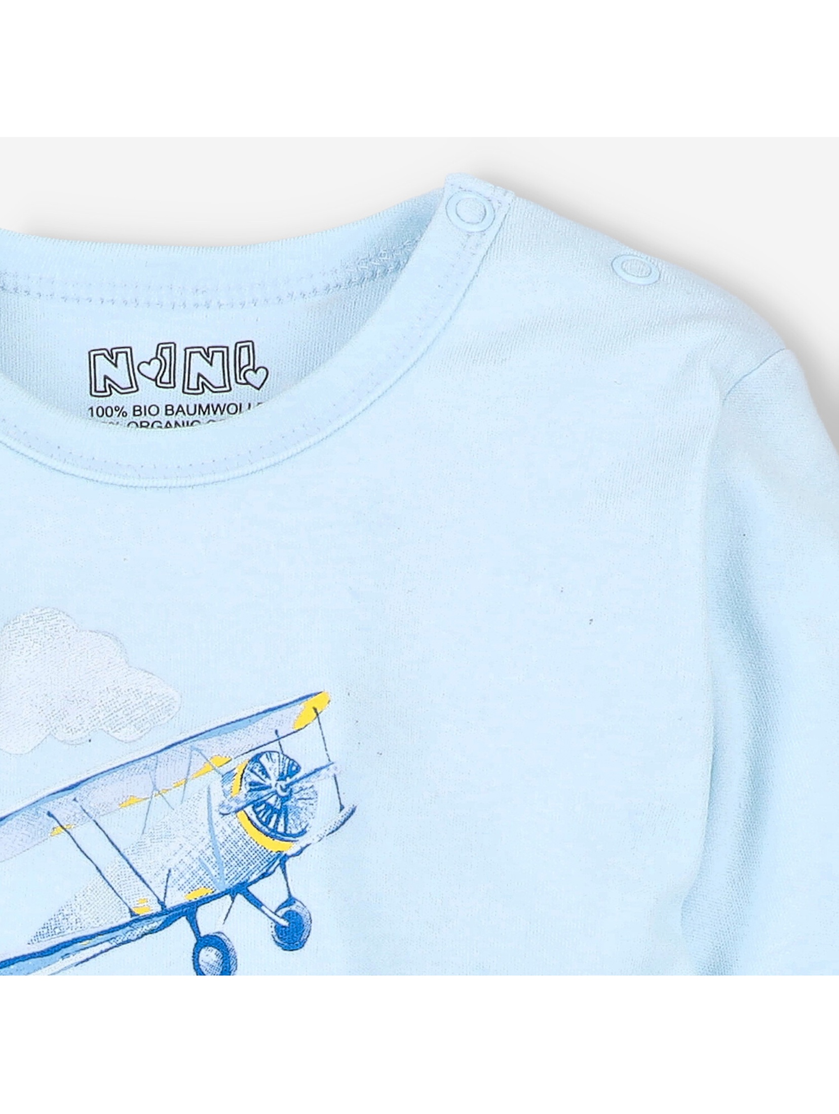 Bluzka niemowlęca z bawełny organicznej dla chłopca
