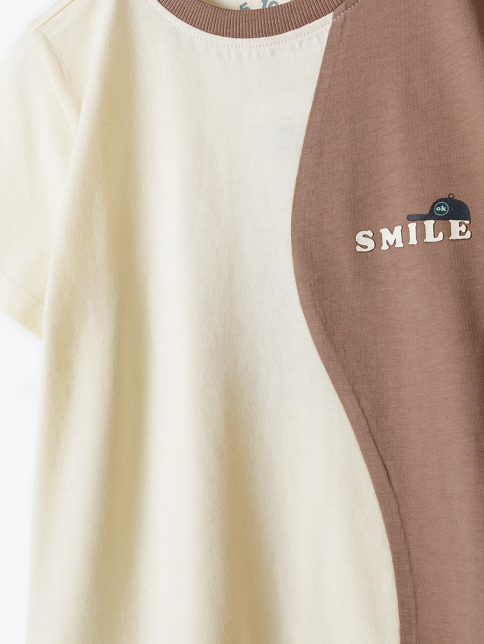 Bawełniany t-shirt dla chłopca - SMILE - 5.10.15.