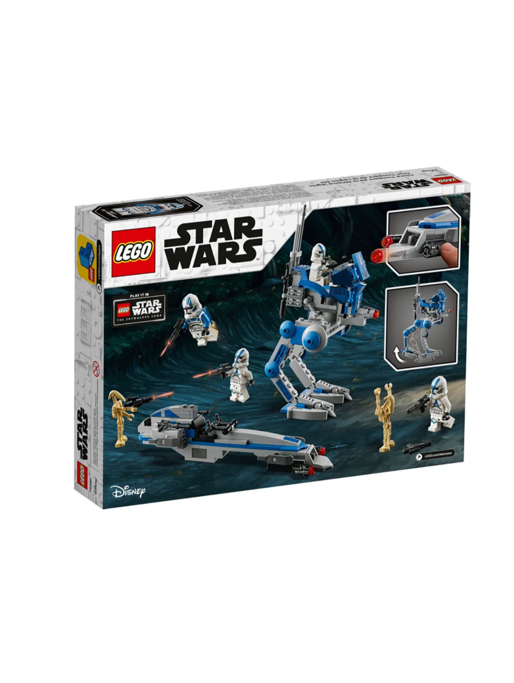 Lego Star Wars 75280 - Żołnierze-klony z 501. legionu - 285 elementów wiek 7+