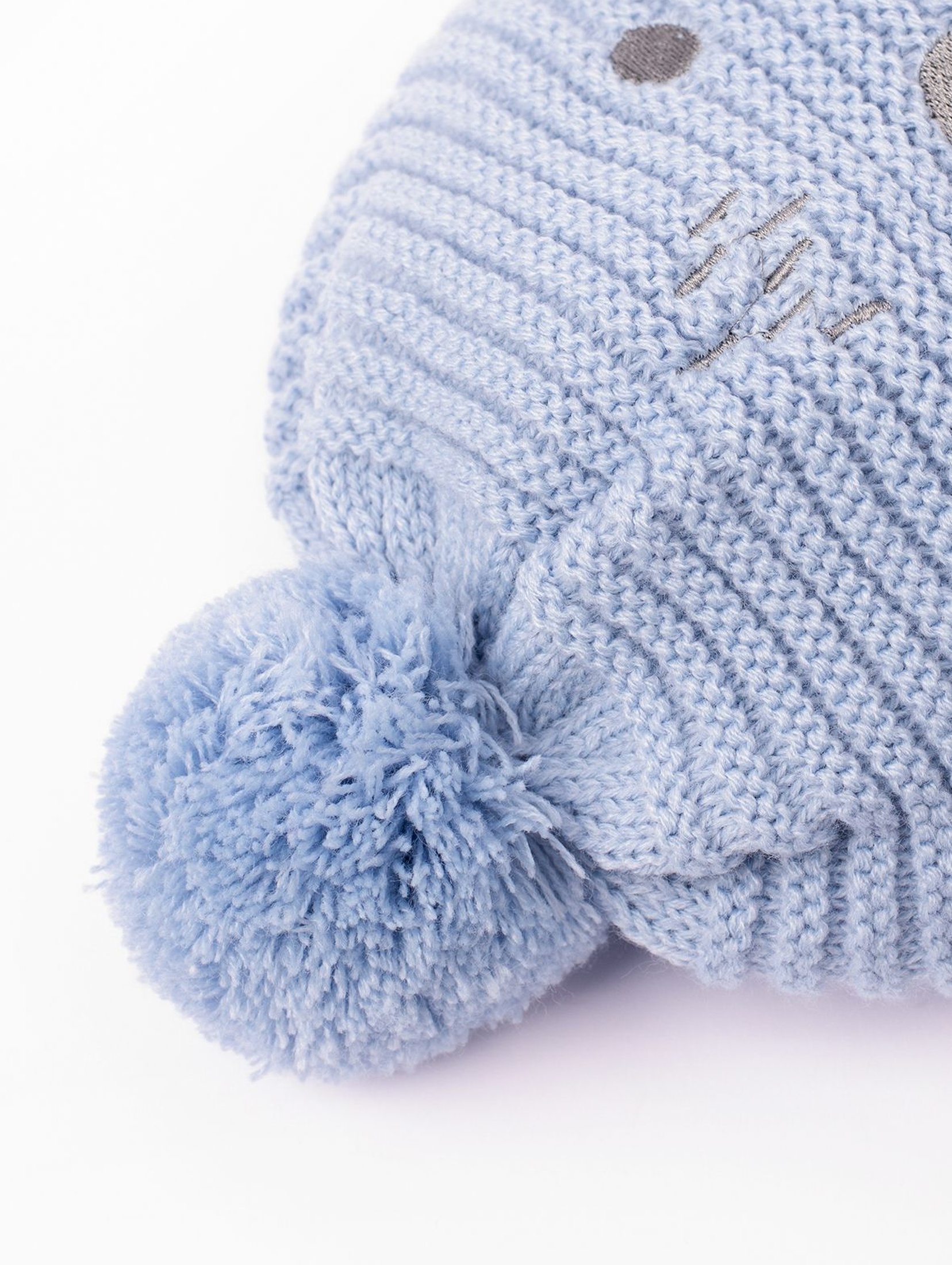Czapka zimowa dla niemowlaka- wiązana pod szyją
