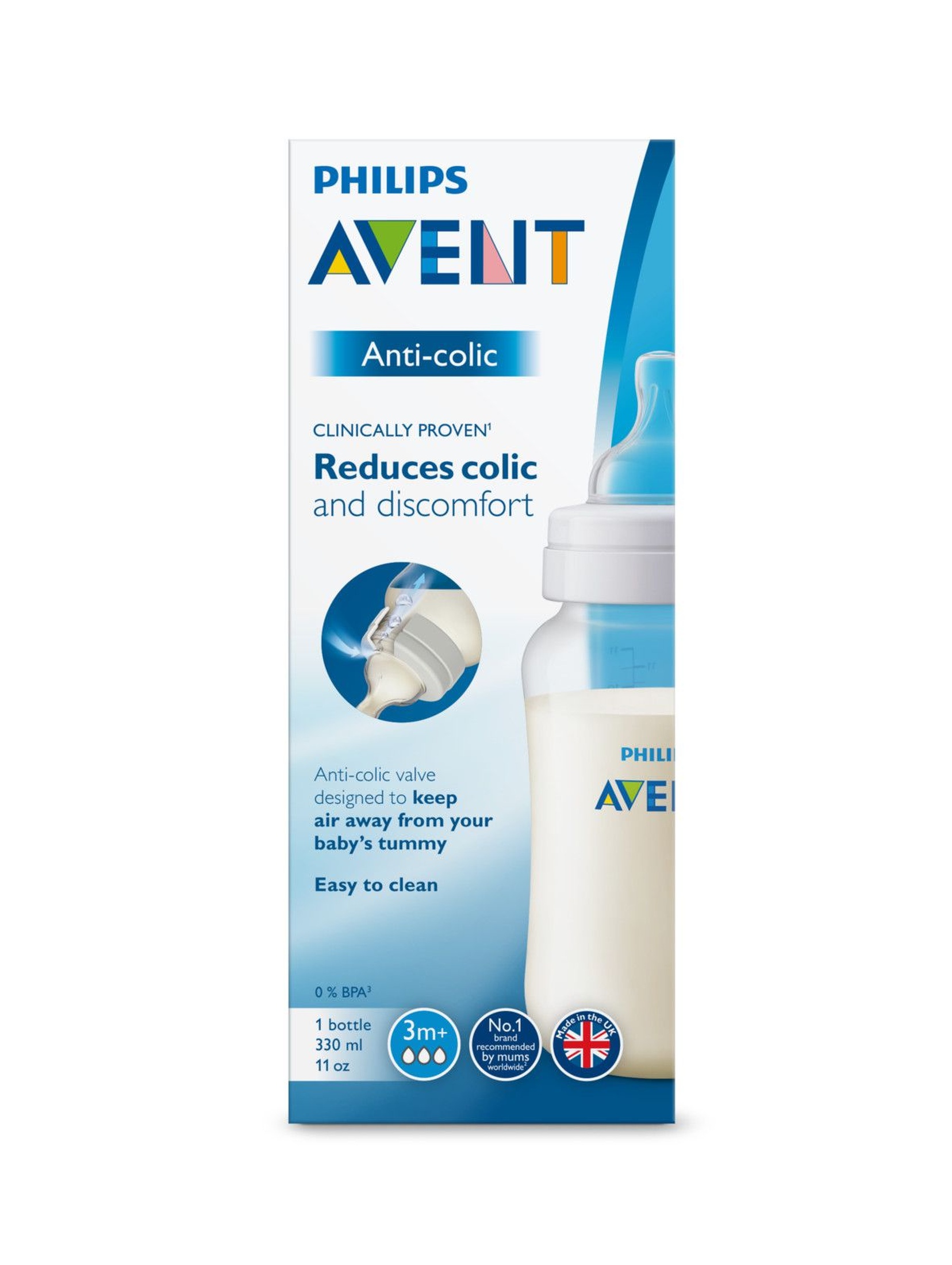 Butelka Avent anti-colic 330ml 3msc+