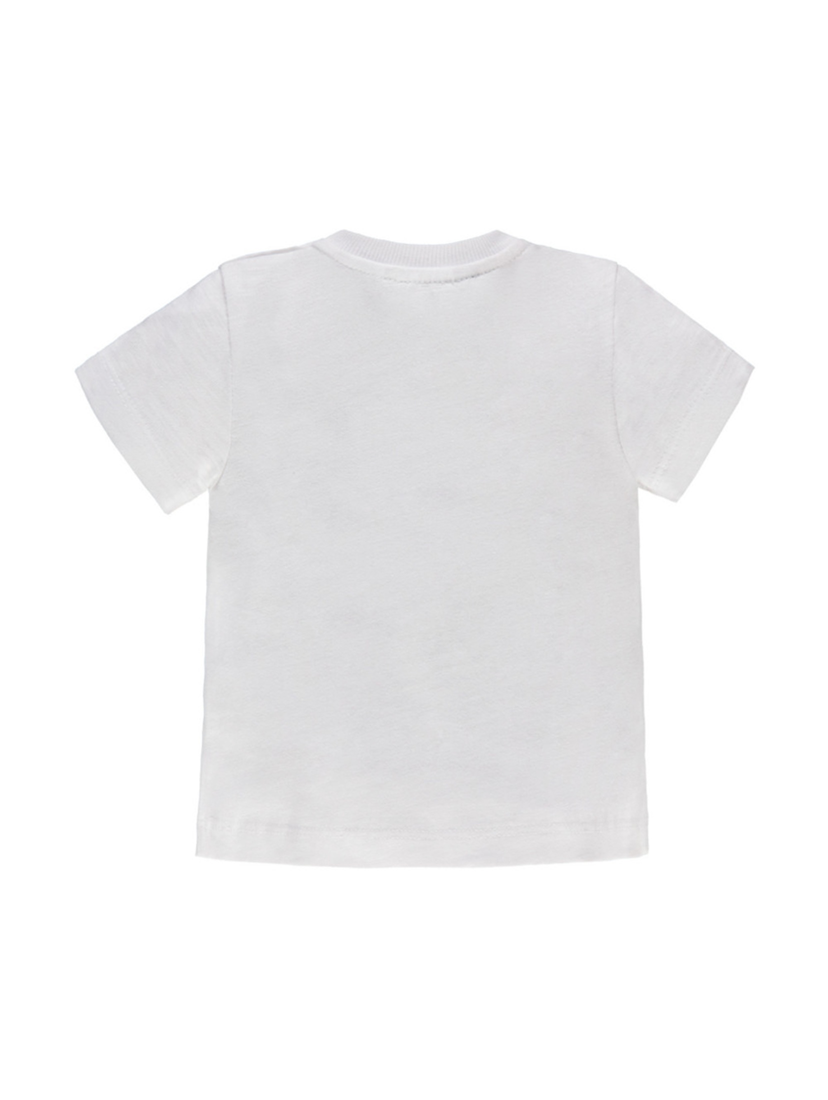 Chłopięca niemowlęca koszulka z krótkim rękawem biała