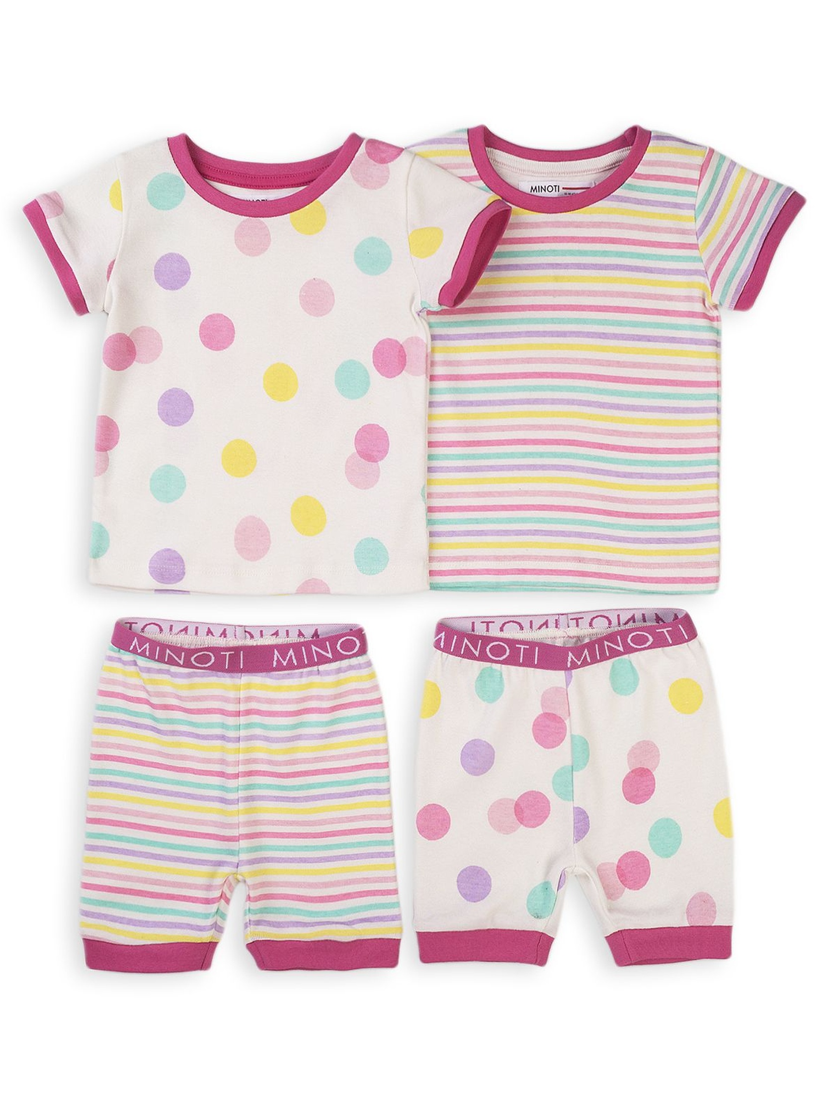 Piżama niemowlęca z krótkim rękawem- 2pak