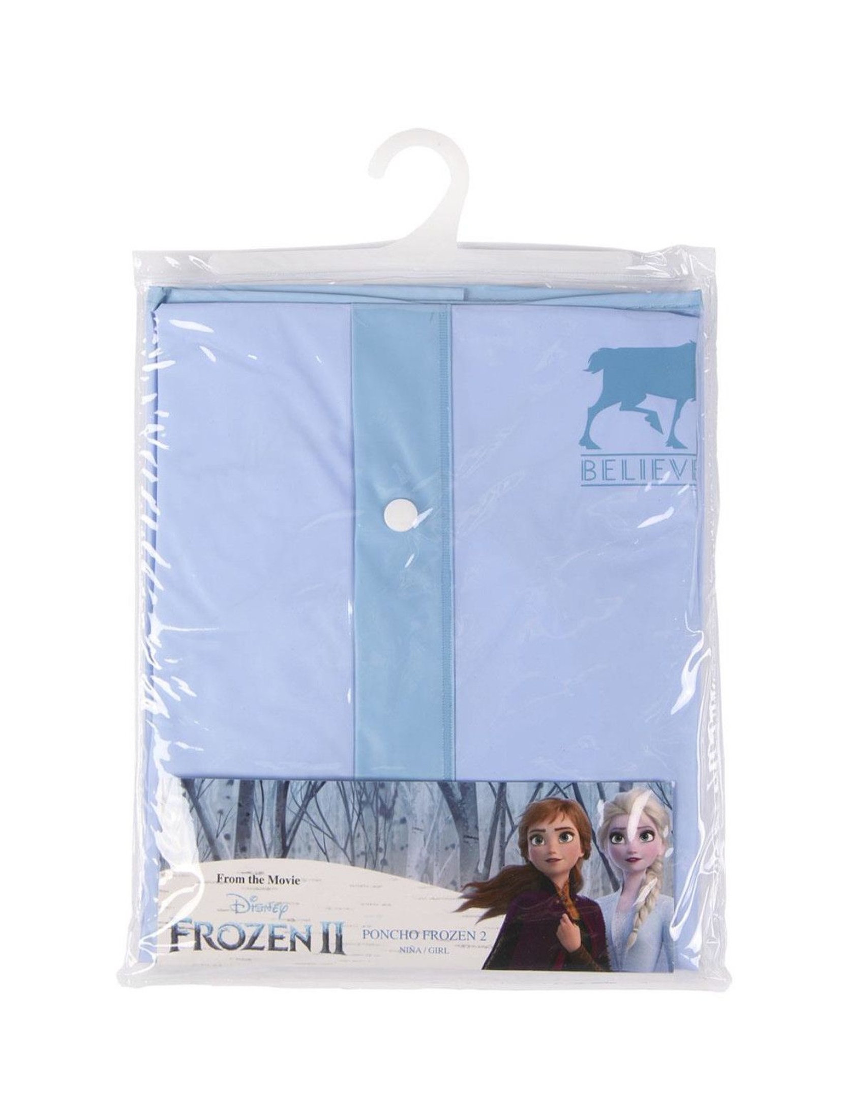 Poncho przeciwdeszczowe Frozen 2 - niebieskie
