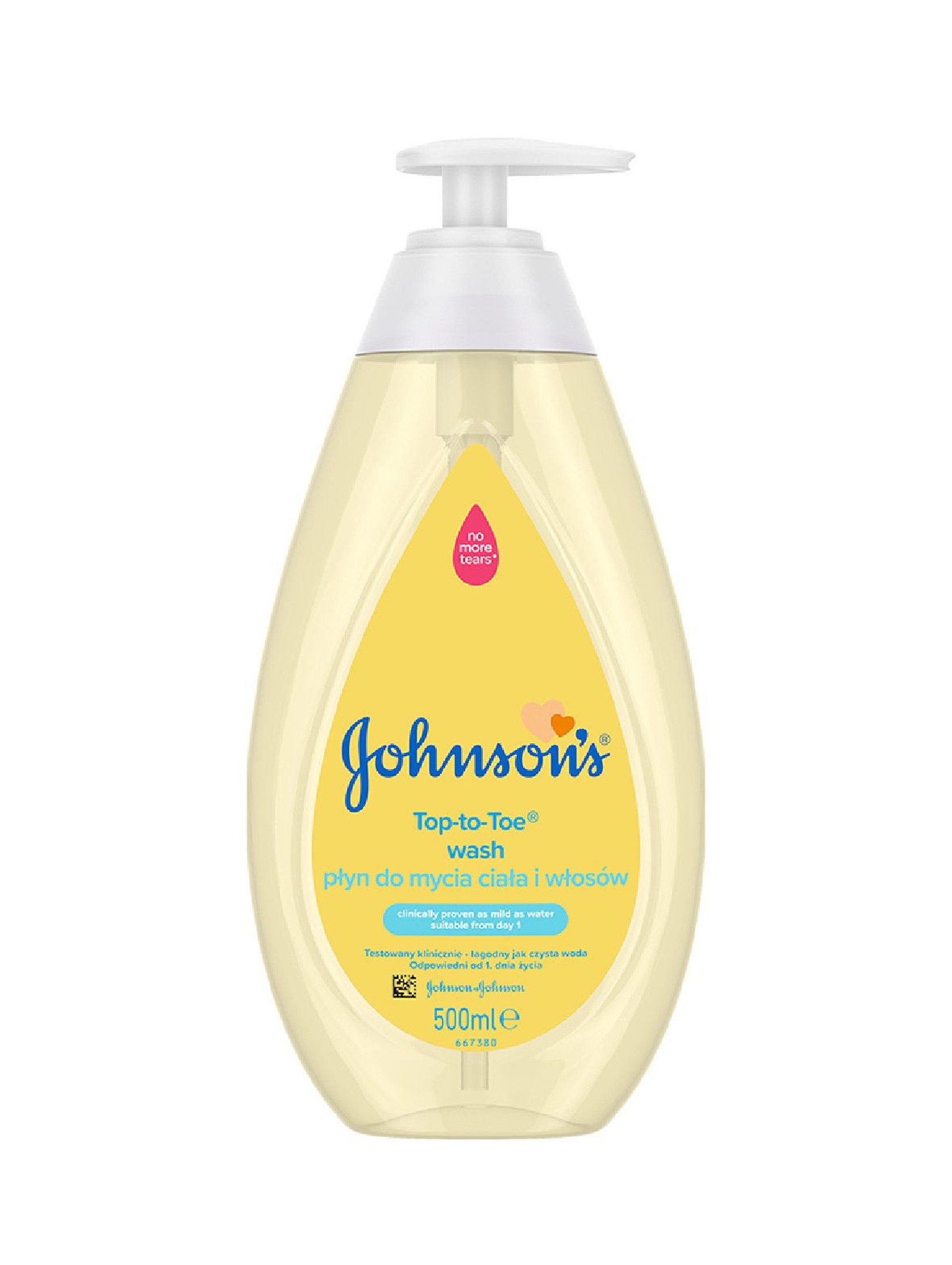 Johnson's Top-To-Toe płyn do mycia ciała i włosów - 500 ml
