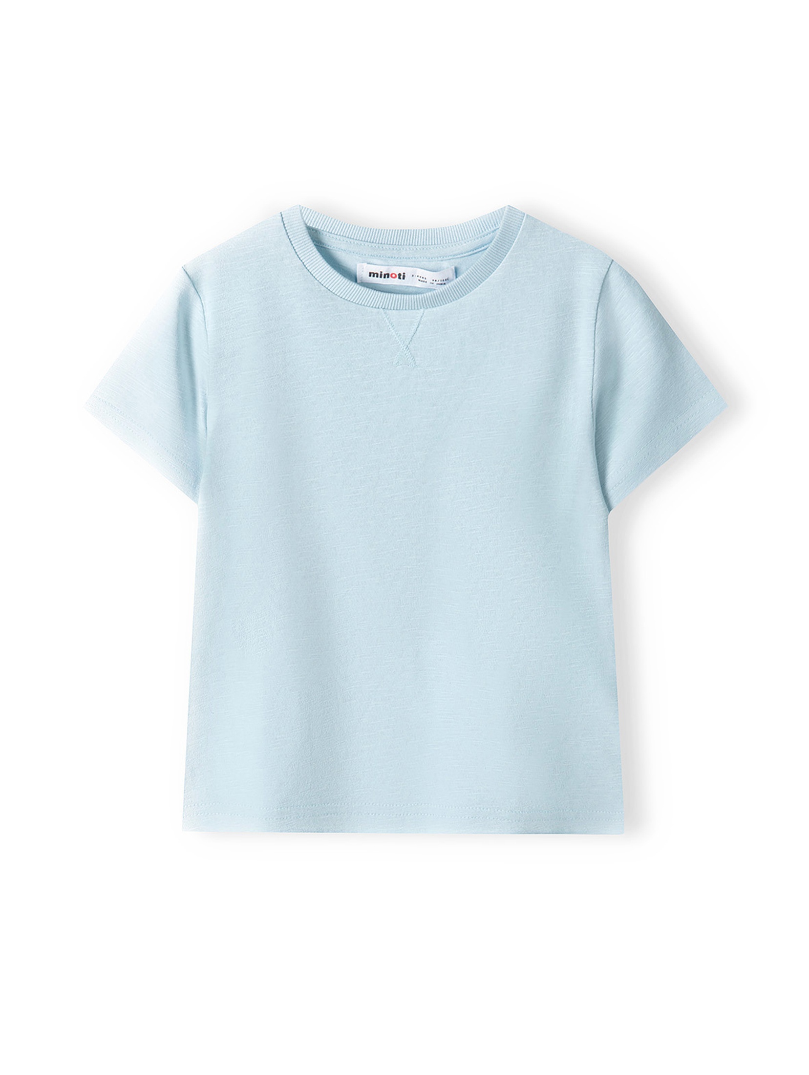 Błękitna koszulka bawełniana dla chłopca