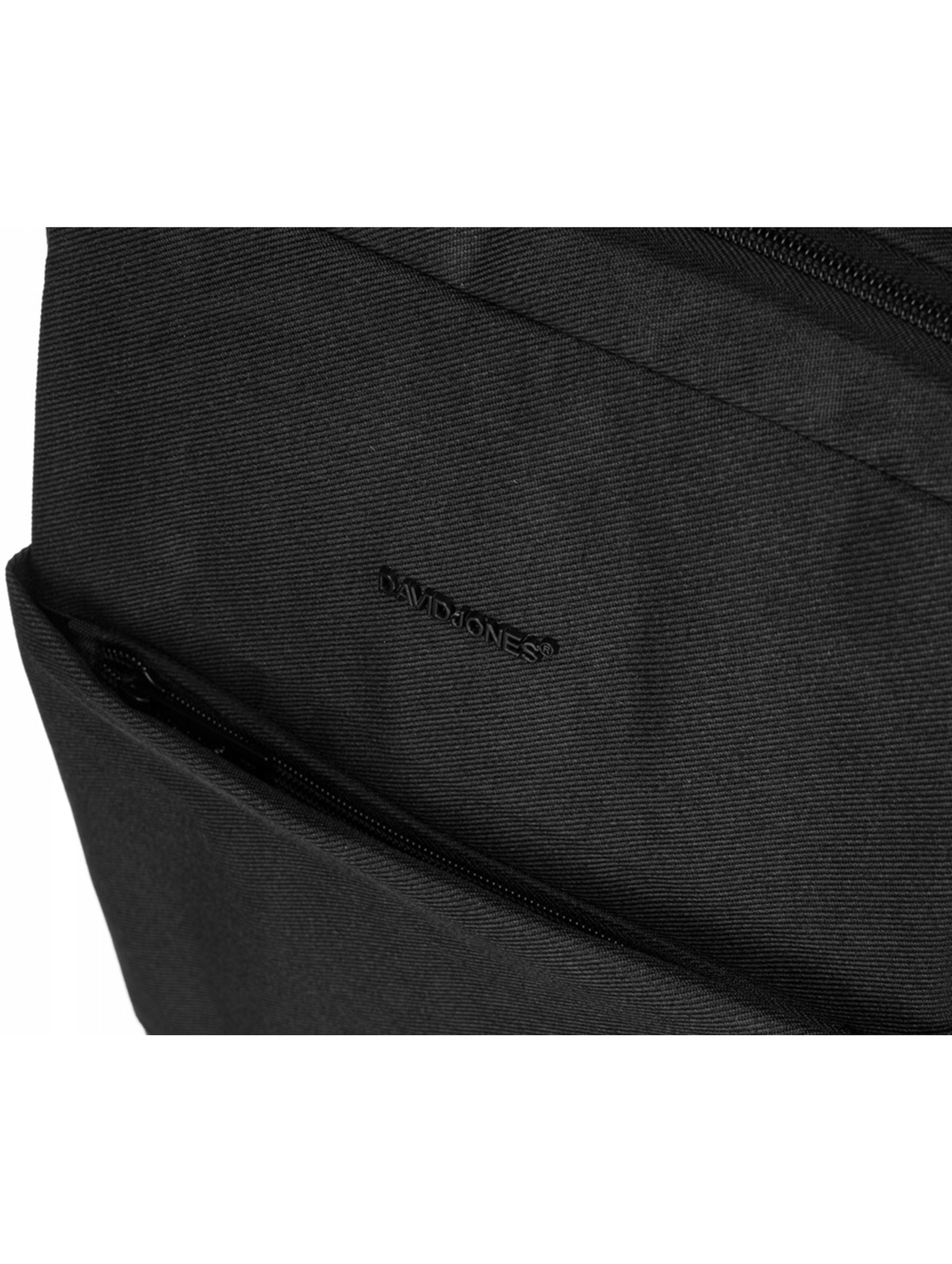 Materiałowy plecak unisex na laptopa 15" — David Jones czarny